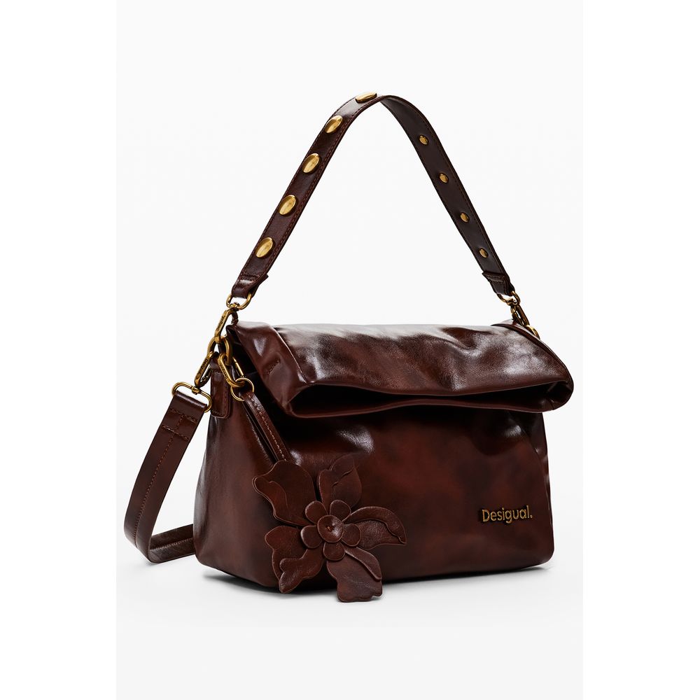 Desigual Brown Polyethylene Women Handbag