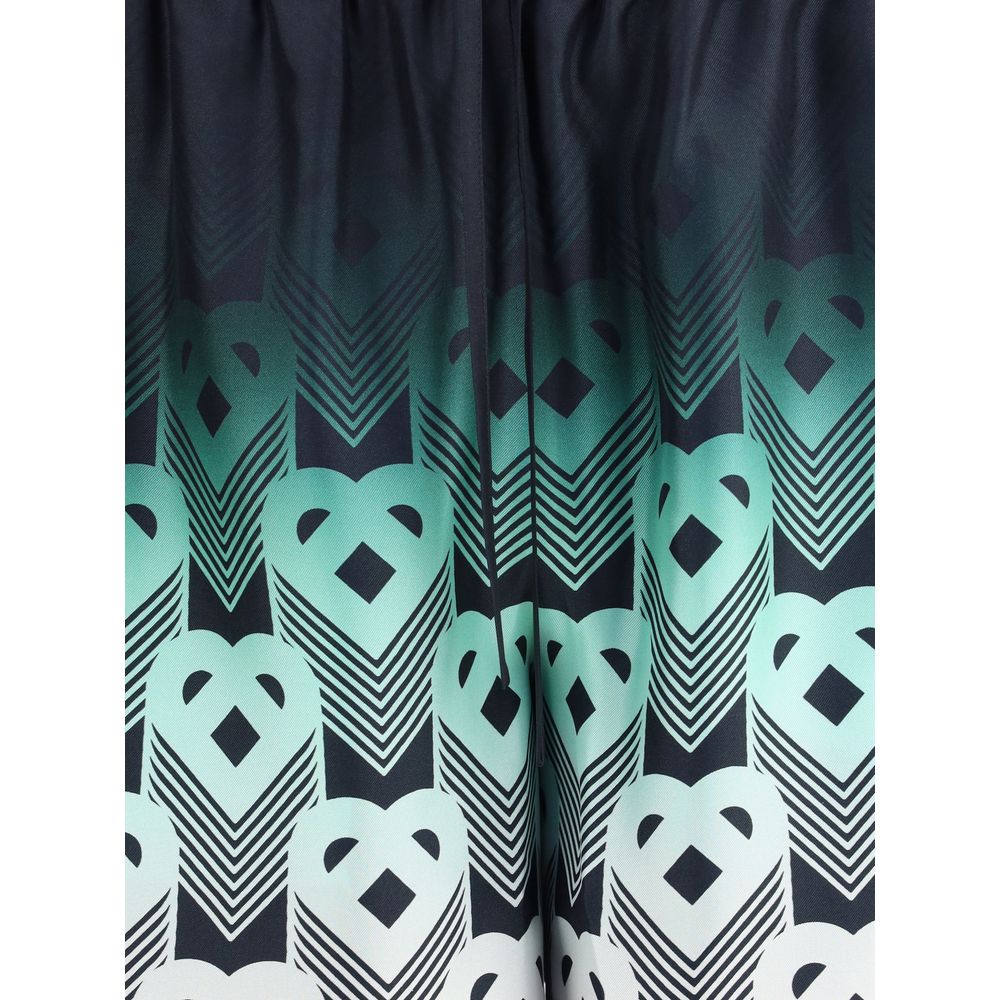 Casablanca Multicolor Silk Bermuda Shorts