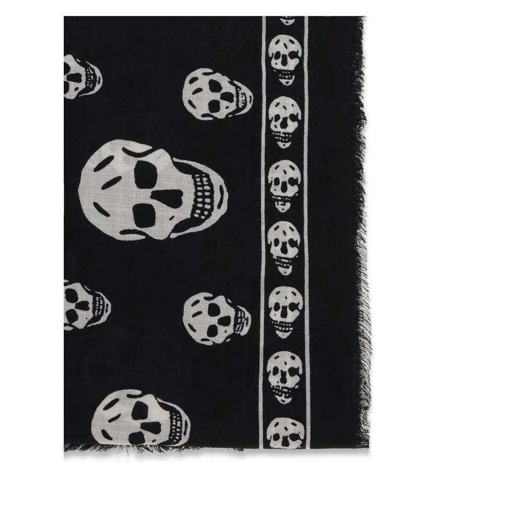 Alexander McQueen Black Modal Scarf