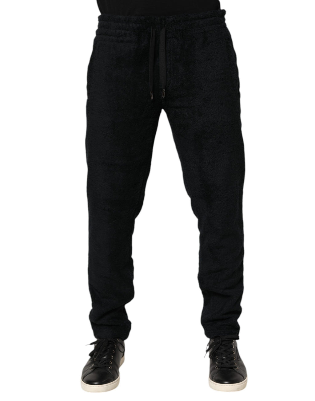 Pantalon de jogging Dolce & Gabbana pour homme en coton noir avec logo