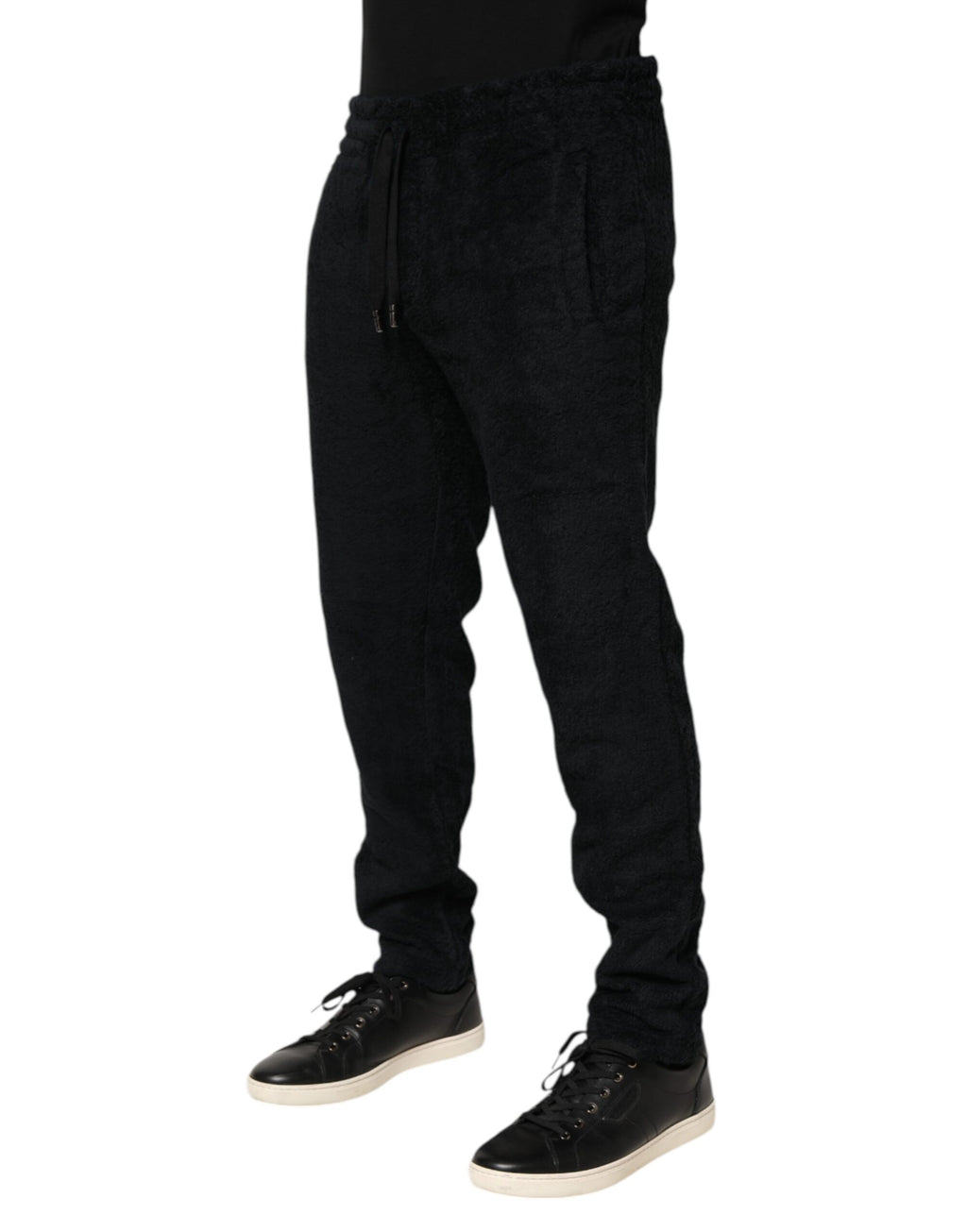 Pantalon de jogging Dolce & Gabbana pour homme en coton noir avec logo