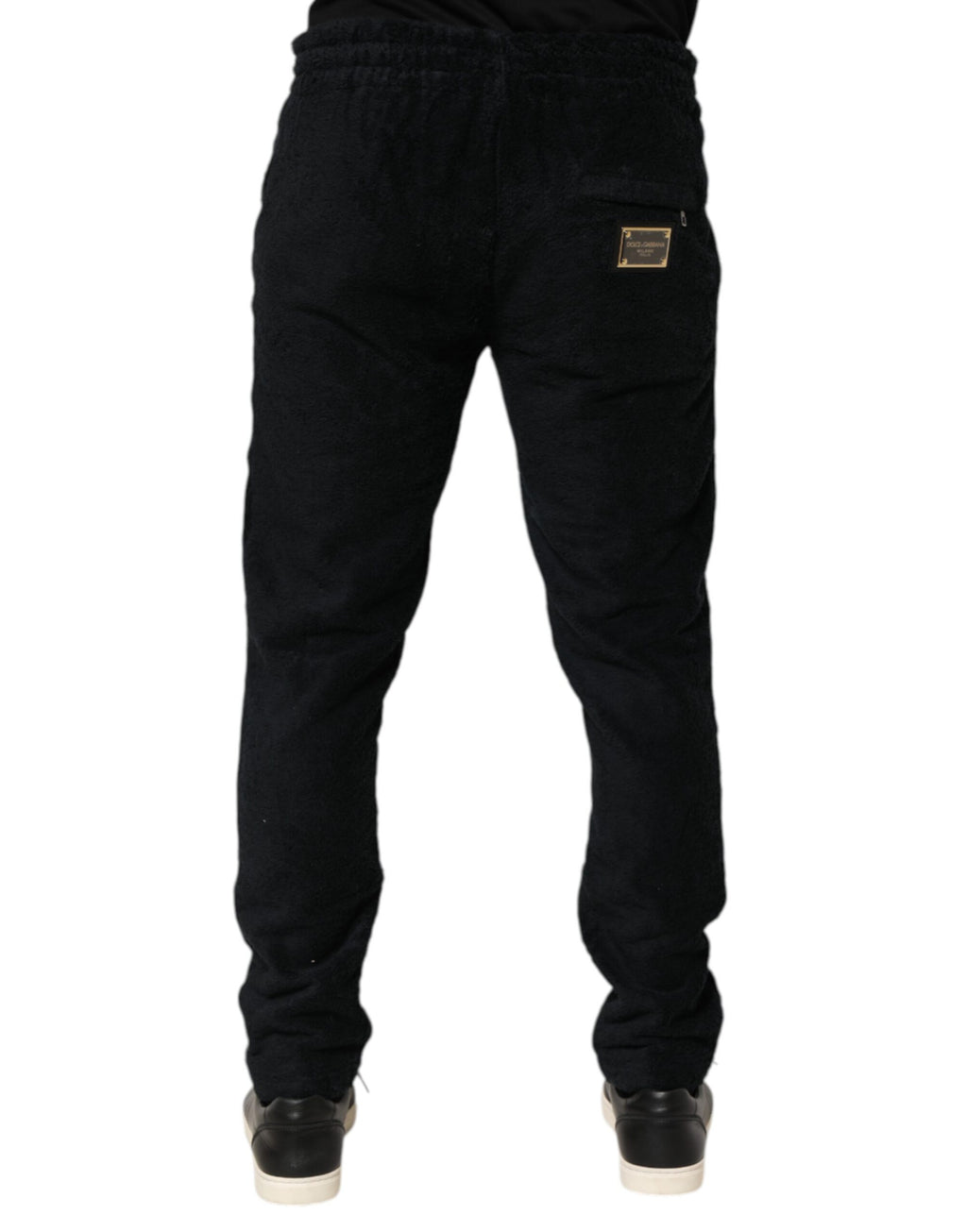 Pantalon de jogging Dolce & Gabbana pour homme en coton noir avec logo