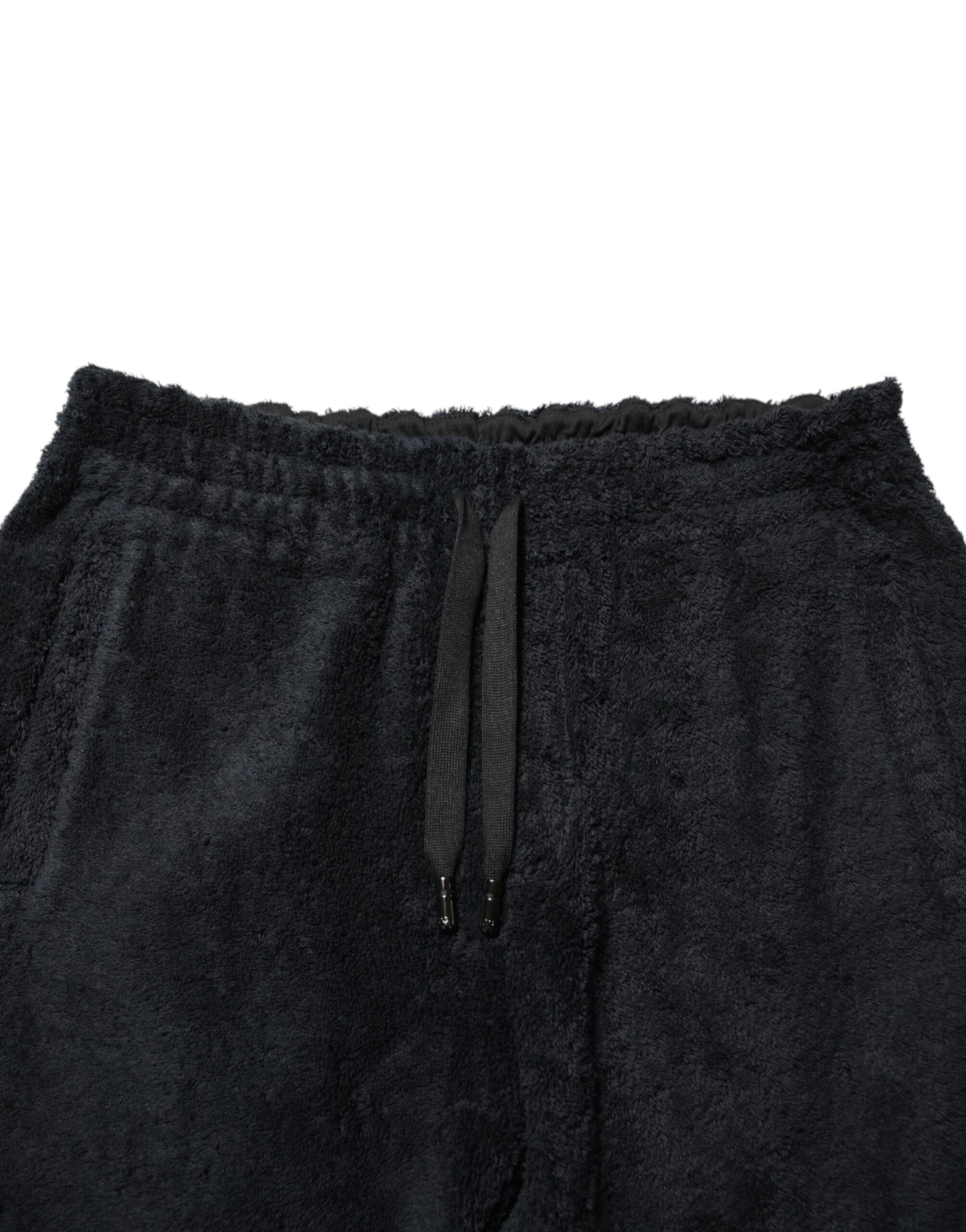Pantalon de jogging Dolce & Gabbana pour homme en coton noir avec logo