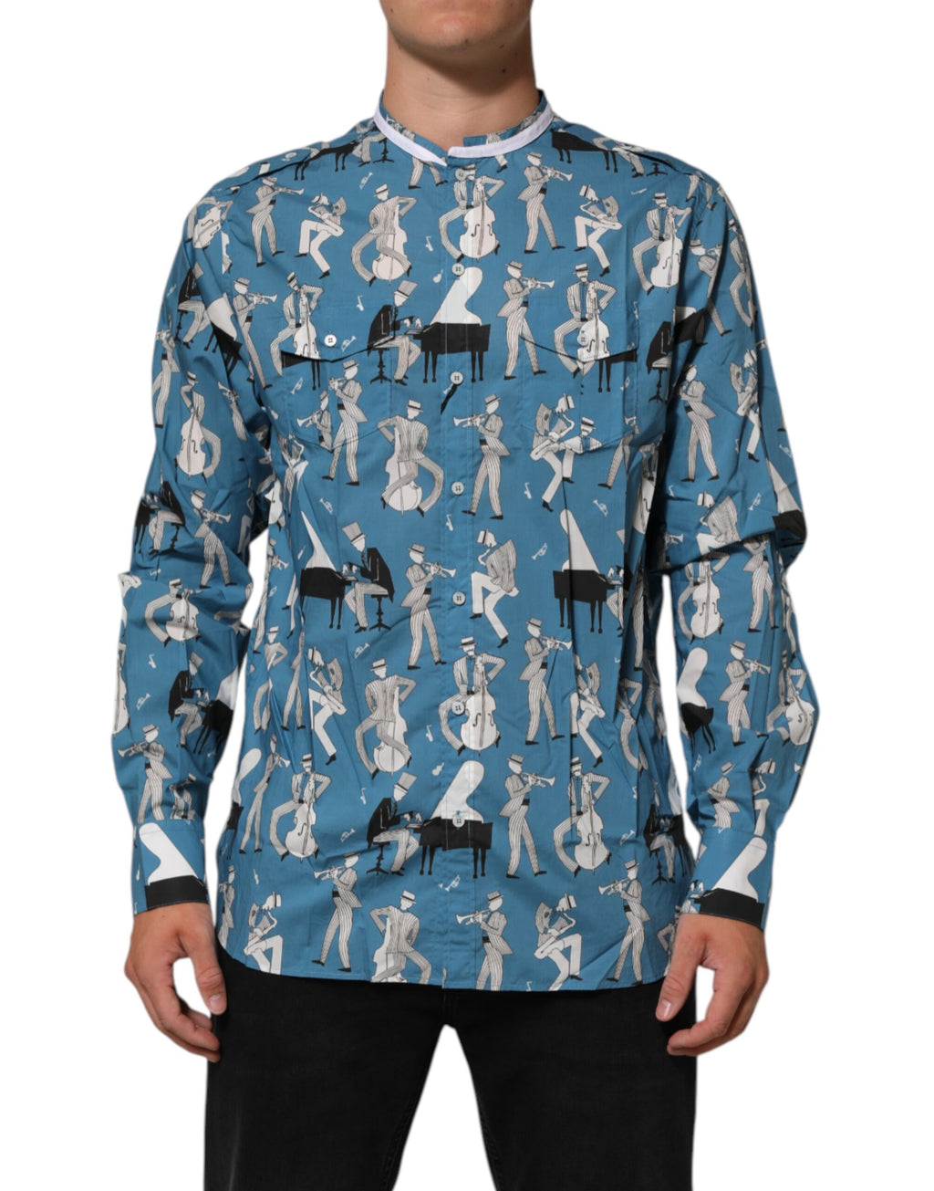 Dolce & Gabbana Blue Dress Shirt for Men