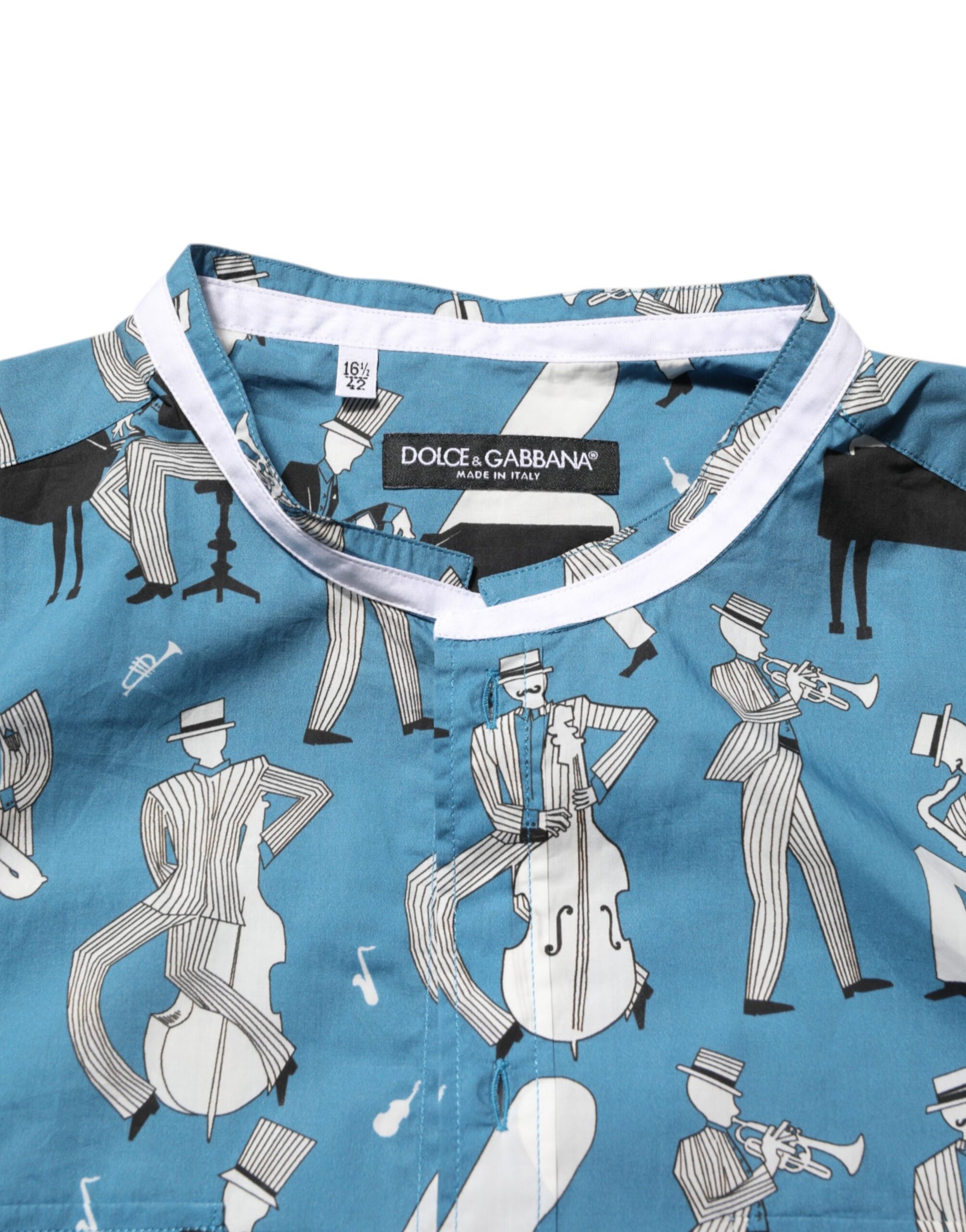 Dolce & Gabbana Blue Dress Shirt for Men additional view