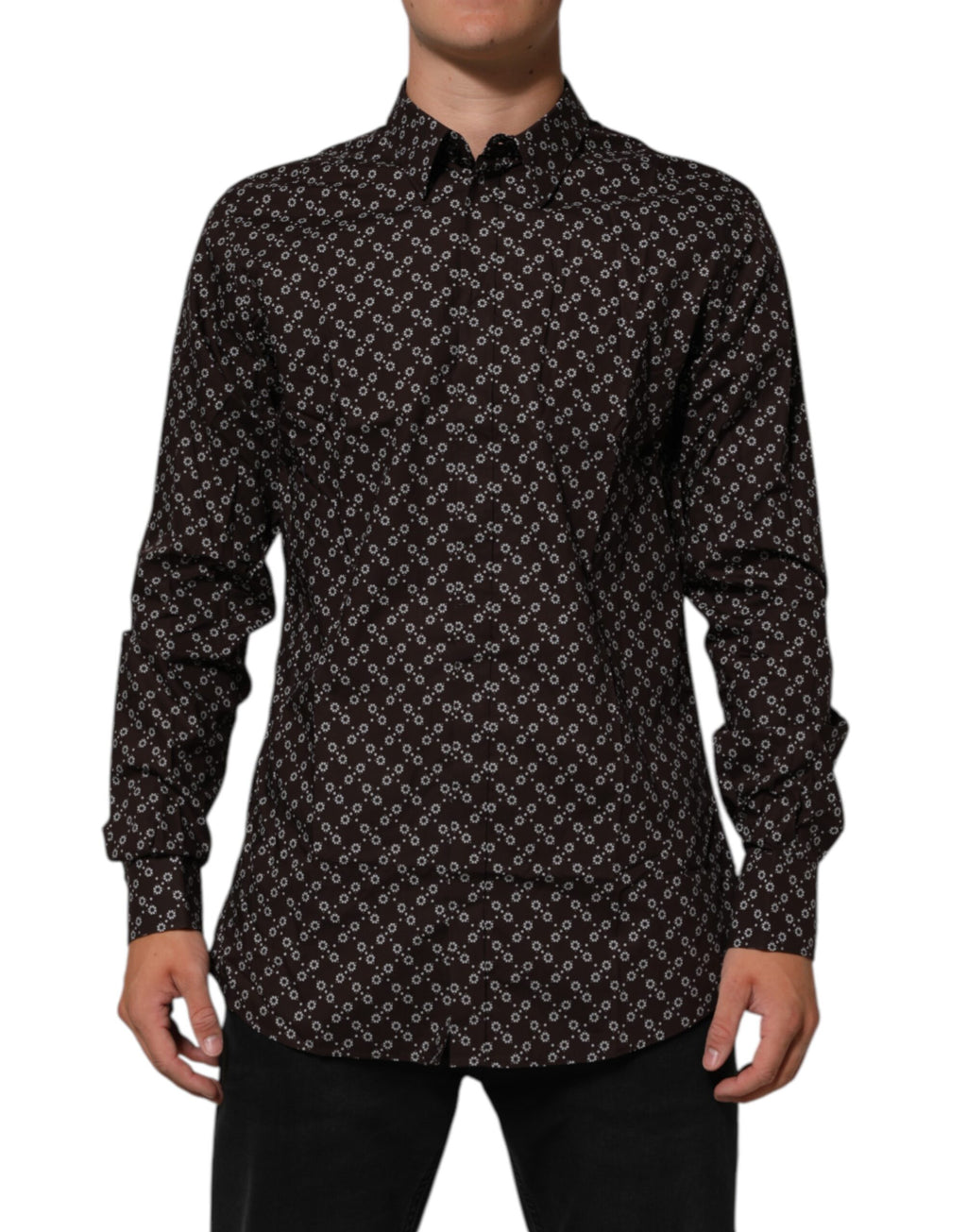 Dolce & Gabbana Brown Dress Shirt for Men alternate view
