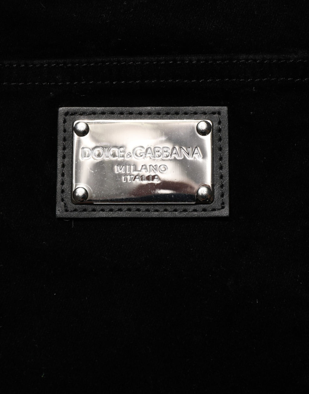 Dolce & Gabbana Black Cotton Slim Fit Denim Trouser Jeans
