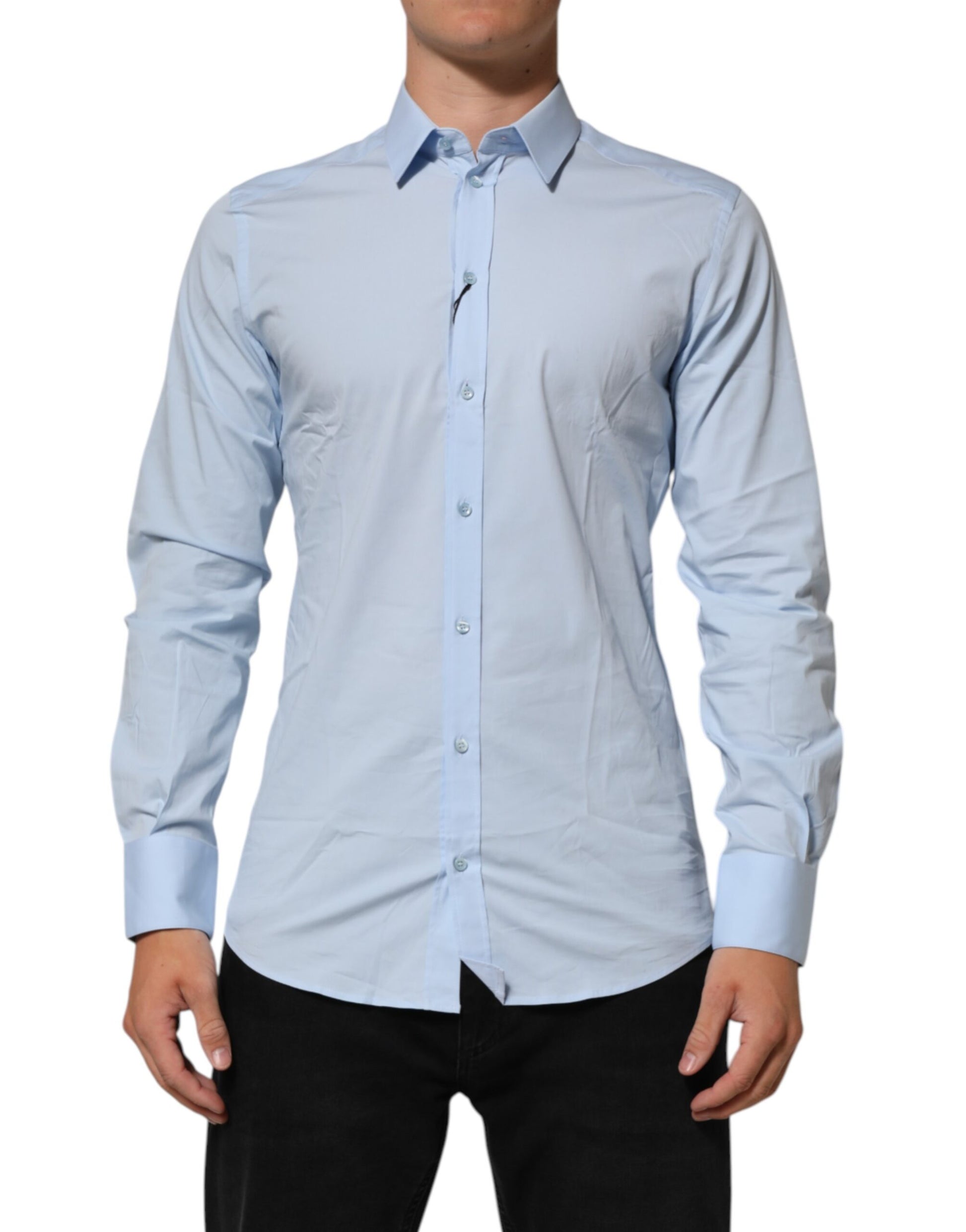 Dolce & Gabbana Blue Dress Shirt for Men