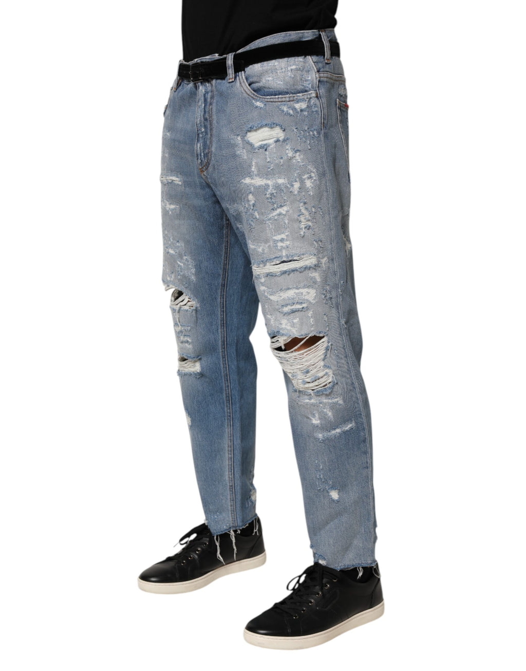 Dolce & Gabbana Blue Casual Pants for Men detail view