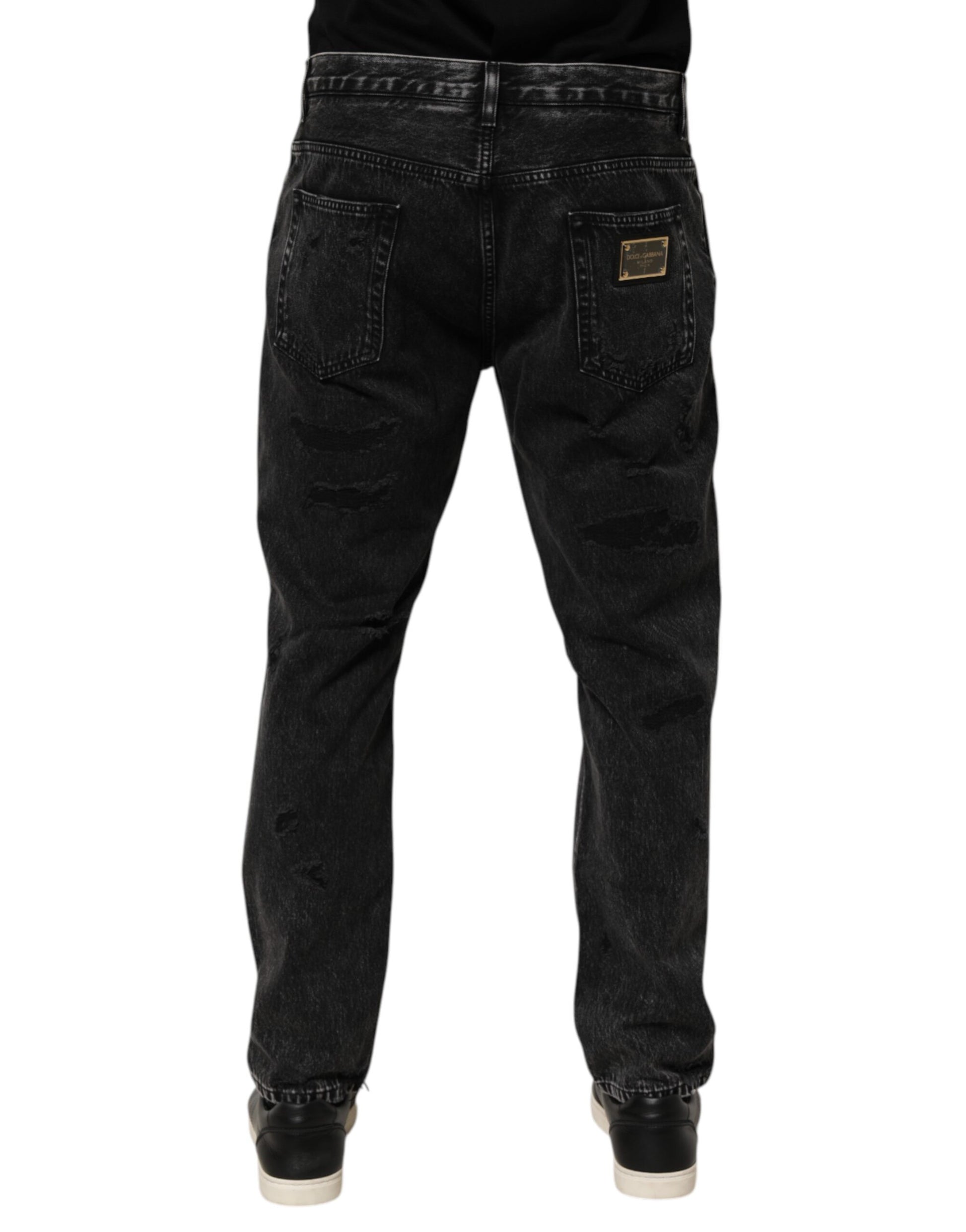 Dolce & Gabbana Black Casual Pants for Men side view