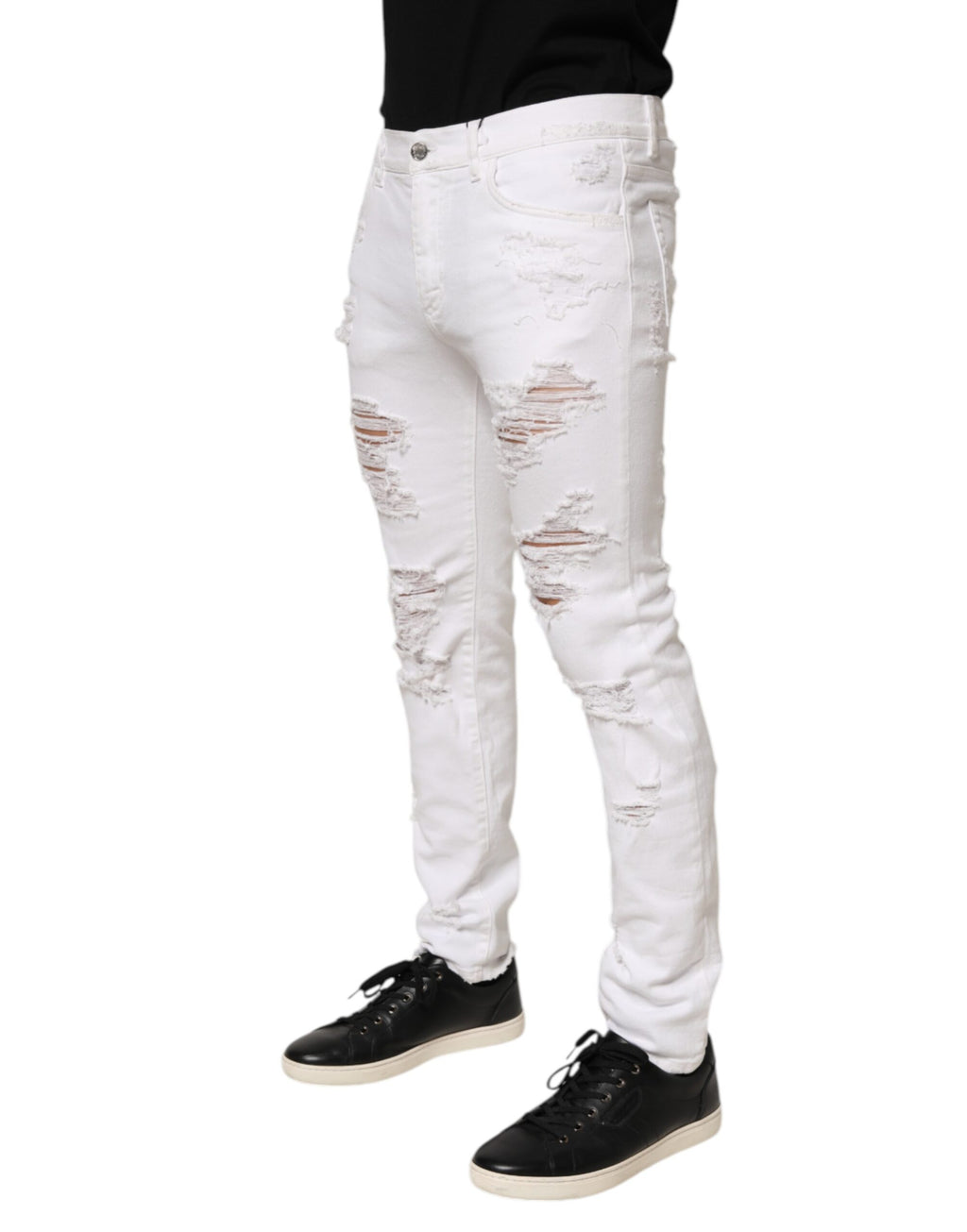 Dolce & Gabbana White Casual Pants for Men detail view