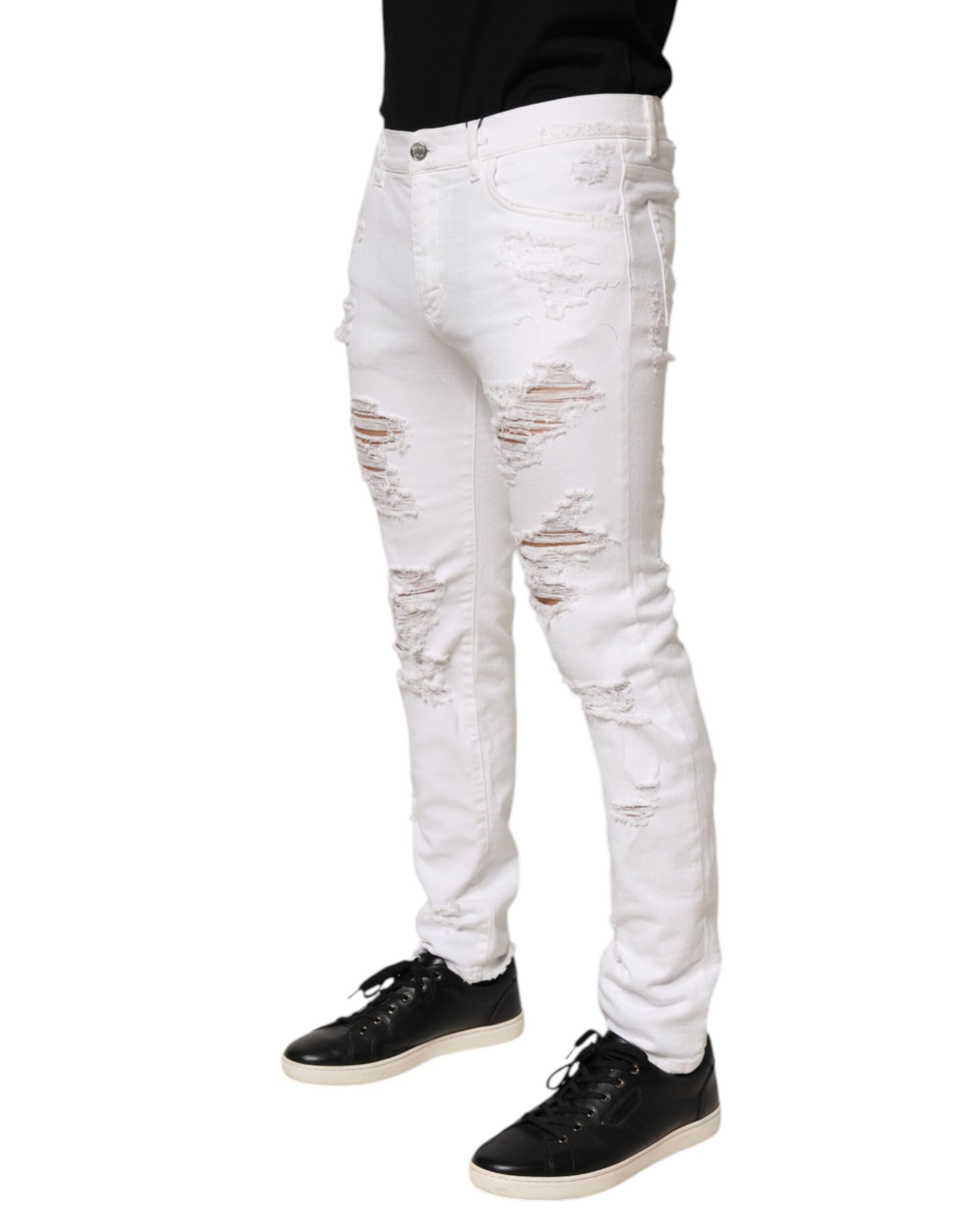 Dolce & Gabbana White Casual Pants for Men detail view