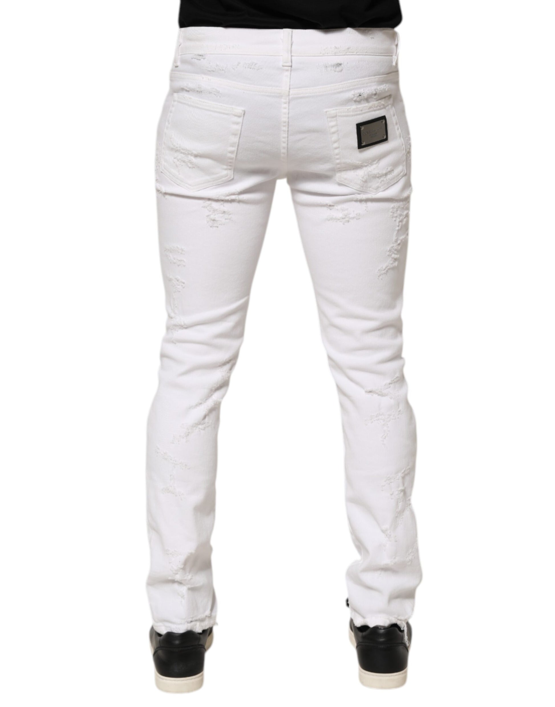 Dolce & Gabbana White Casual Pants for Men side view
