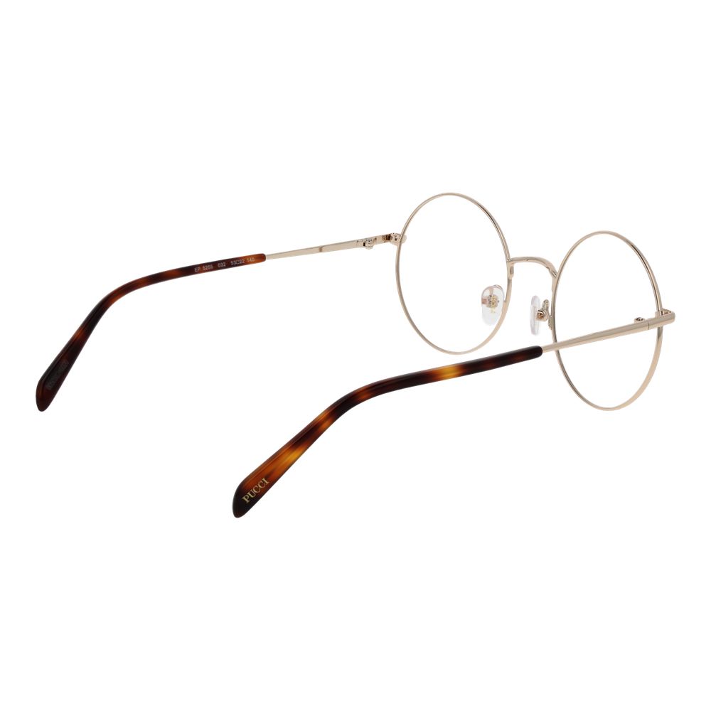 Emilio Pucci Gold Glasses Frames for Women detail view