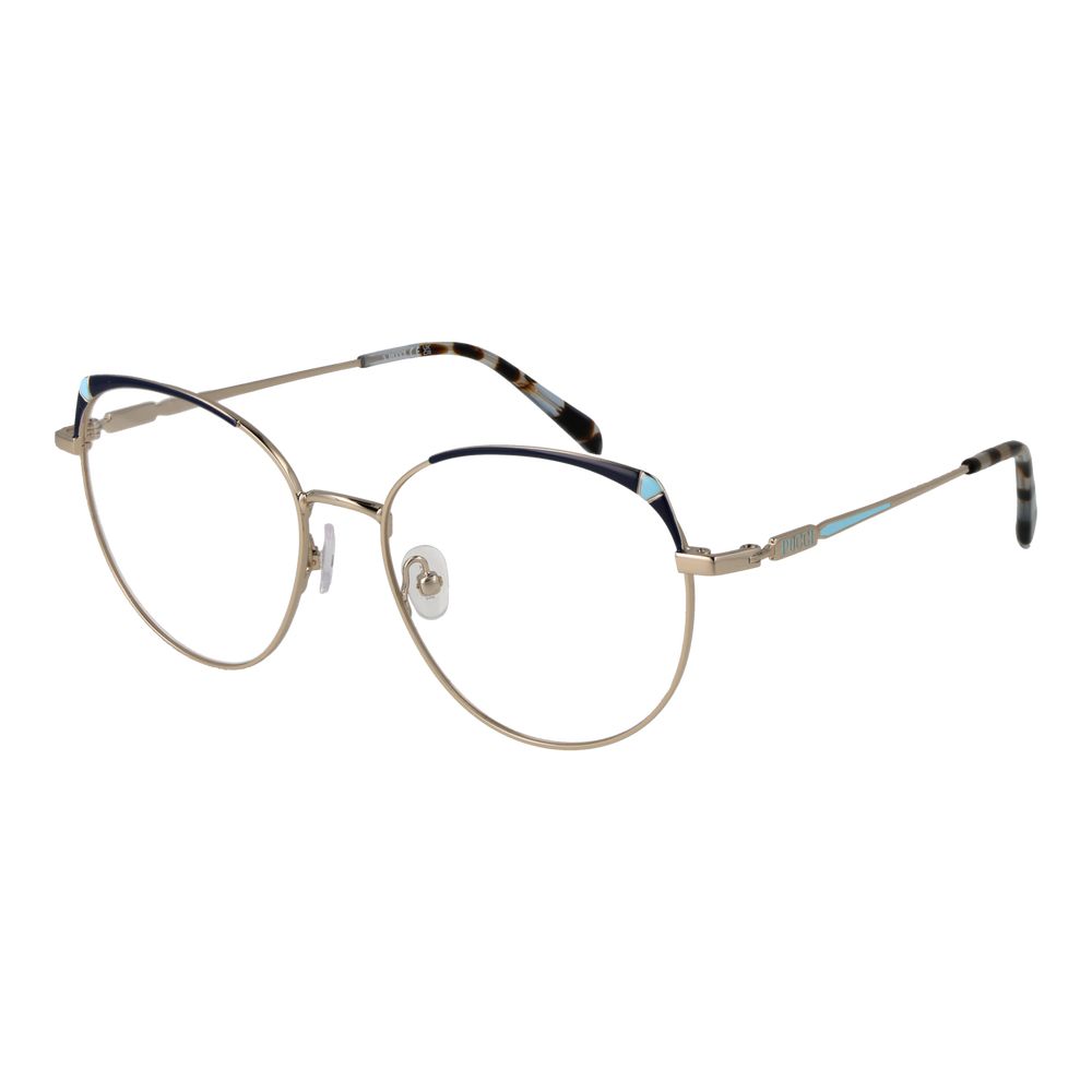 Emilio Pucci Gold Glasses Frames for Women