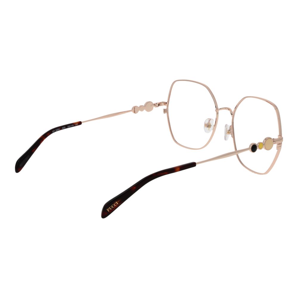 Lunettes (monture) en métal noir Emilio Pucci