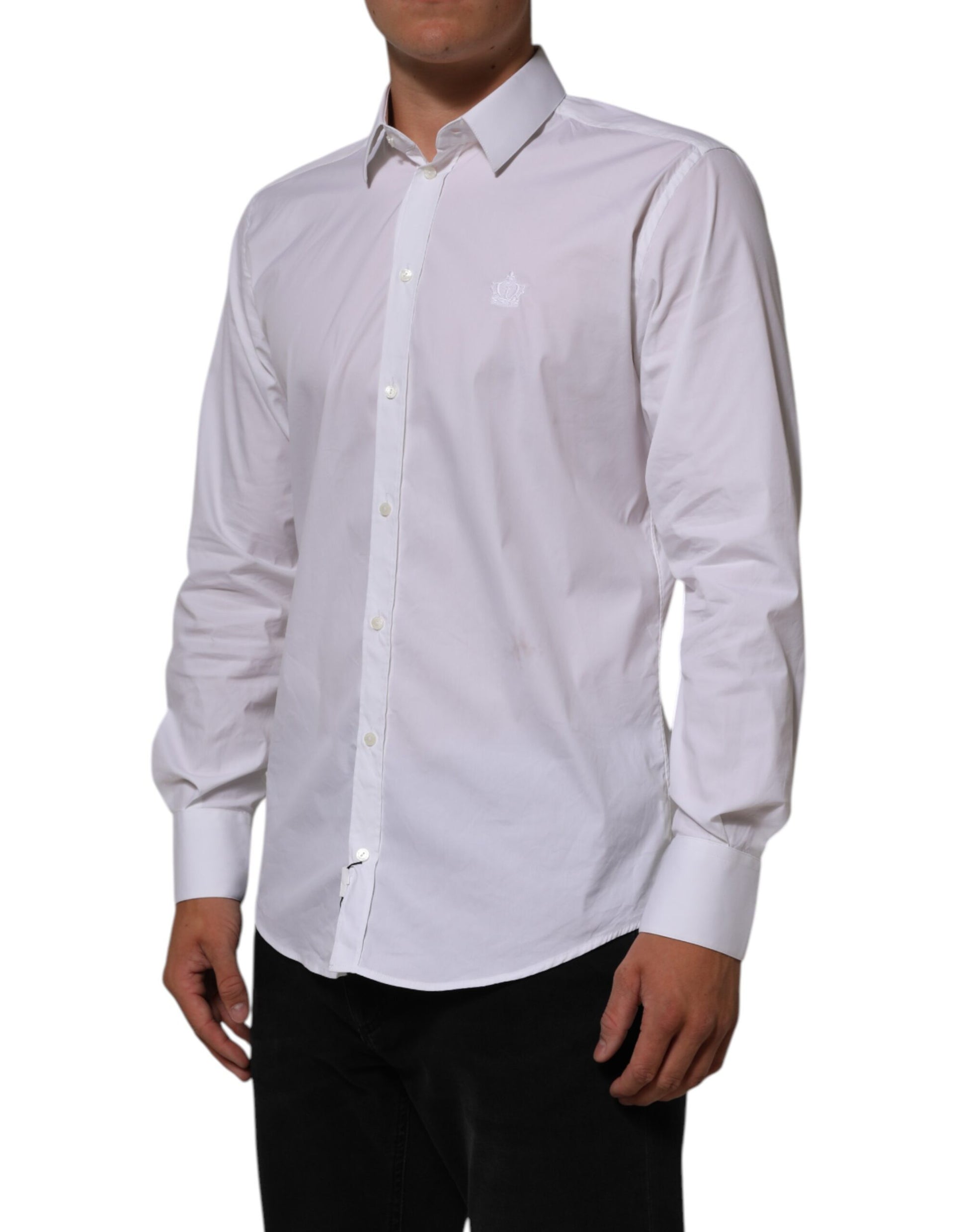 Dolce & Gabbana White Dress Shirt for Men detail view