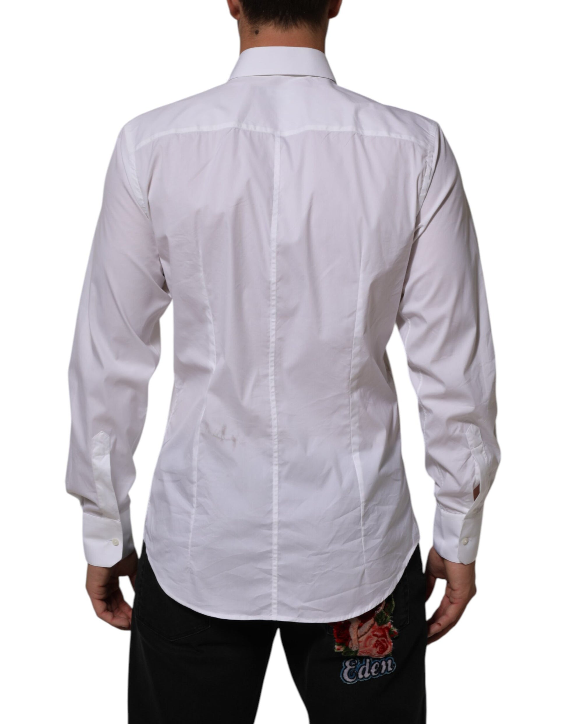 Dolce & Gabbana White Dress Shirt for Men side view