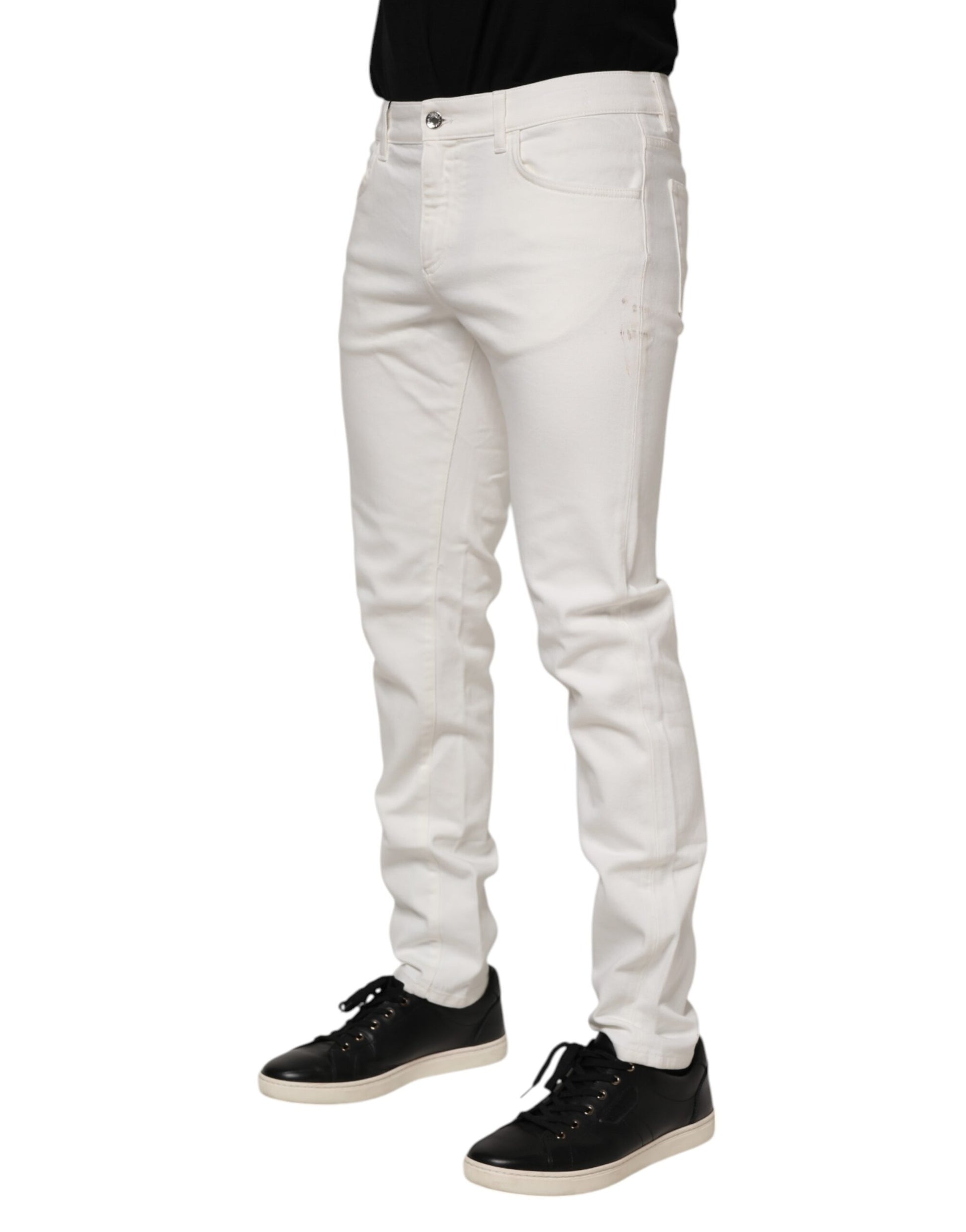 Dolce & Gabbana White Casual Pants for Men detail view