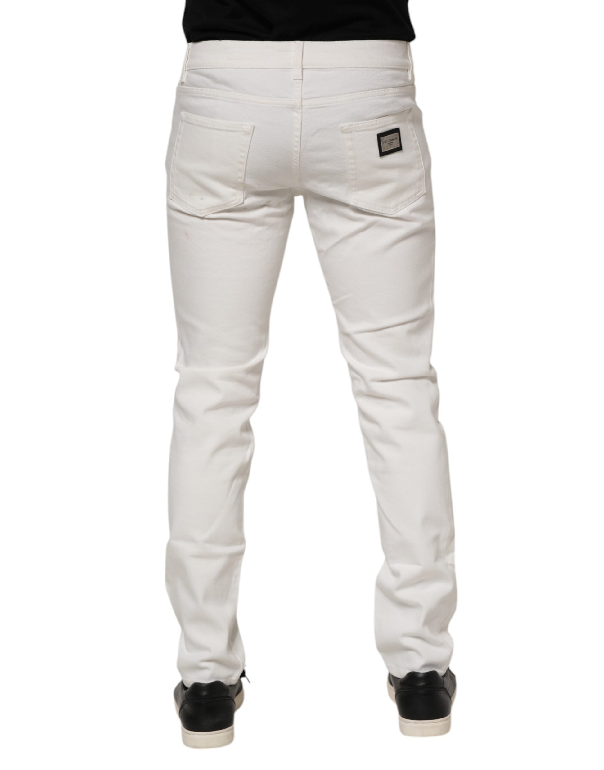Dolce & Gabbana White Casual Pants for Men side view