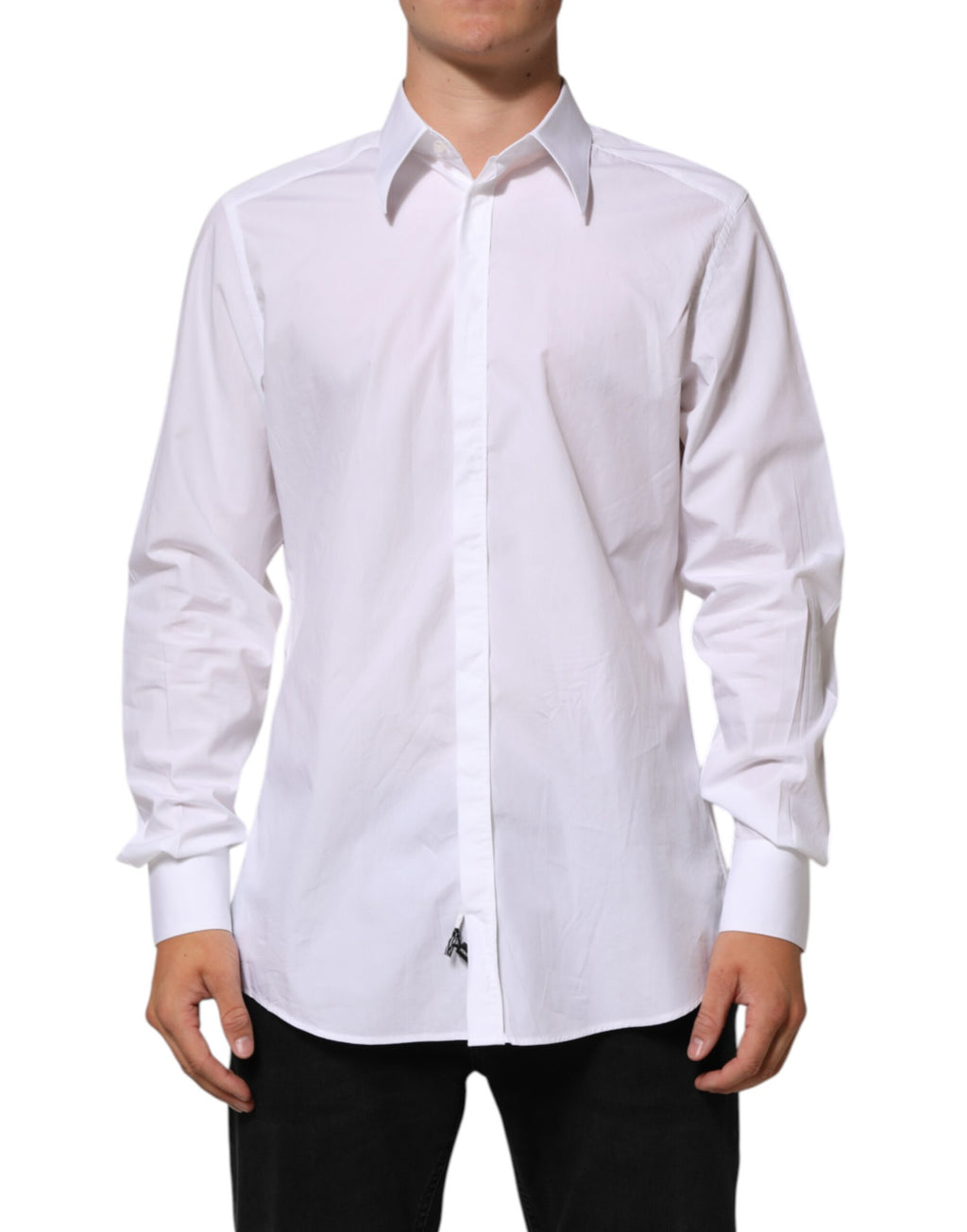 Chemise habillée homme Dolce & Gabbana en coton blanc MARTINI