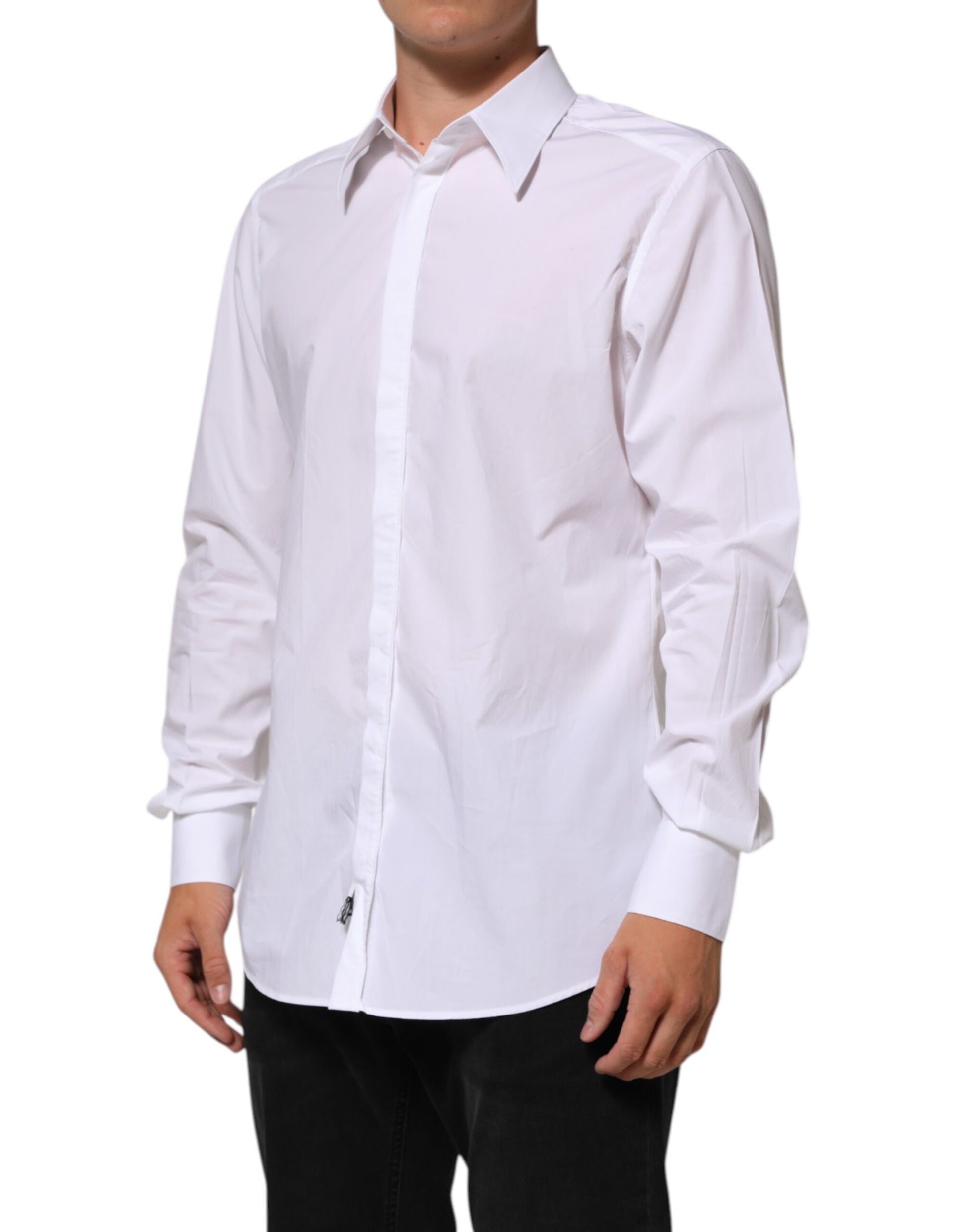 Chemise habillée homme Dolce & Gabbana en coton blanc MARTINI