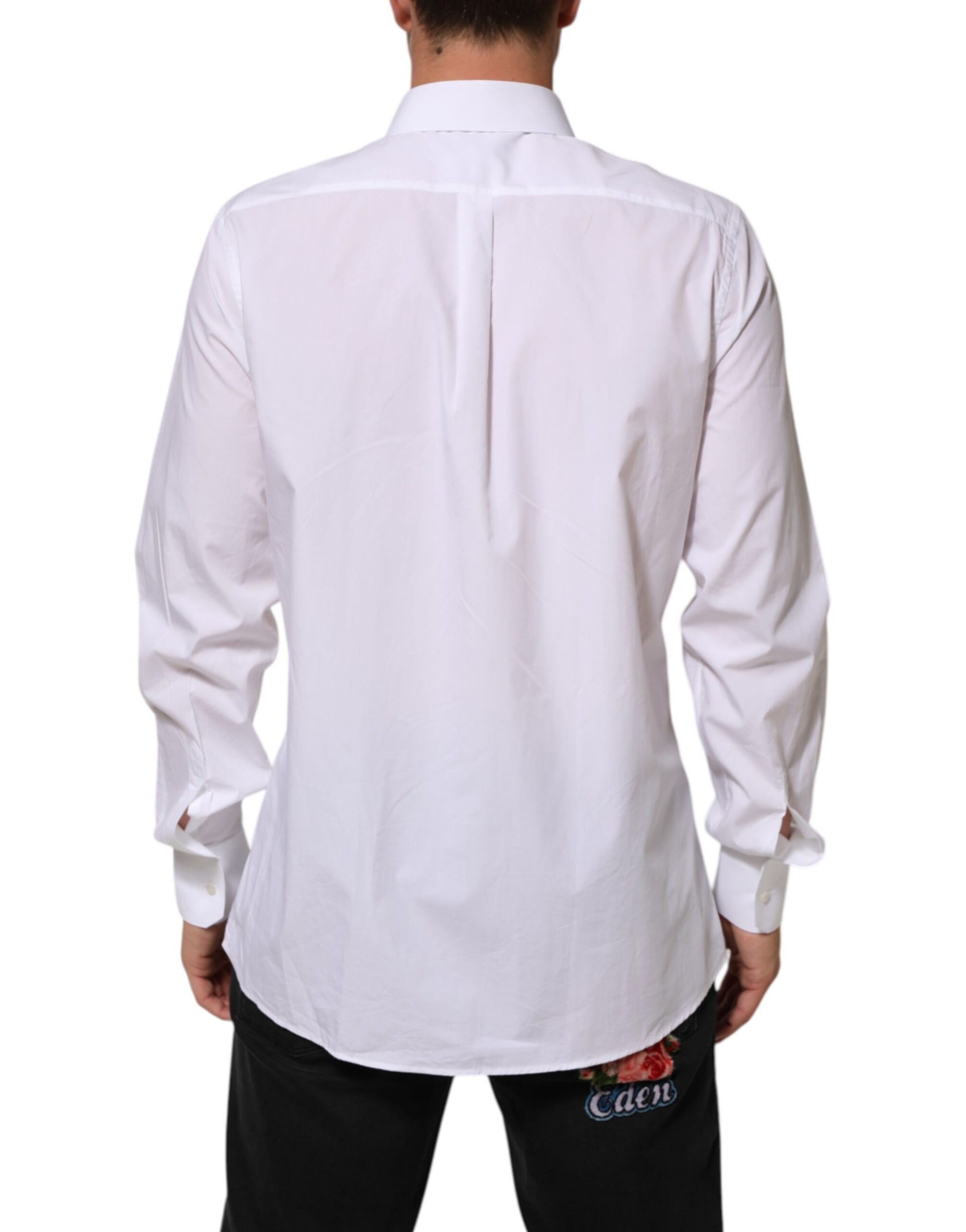 Chemise habillée homme Dolce & Gabbana en coton blanc MARTINI
