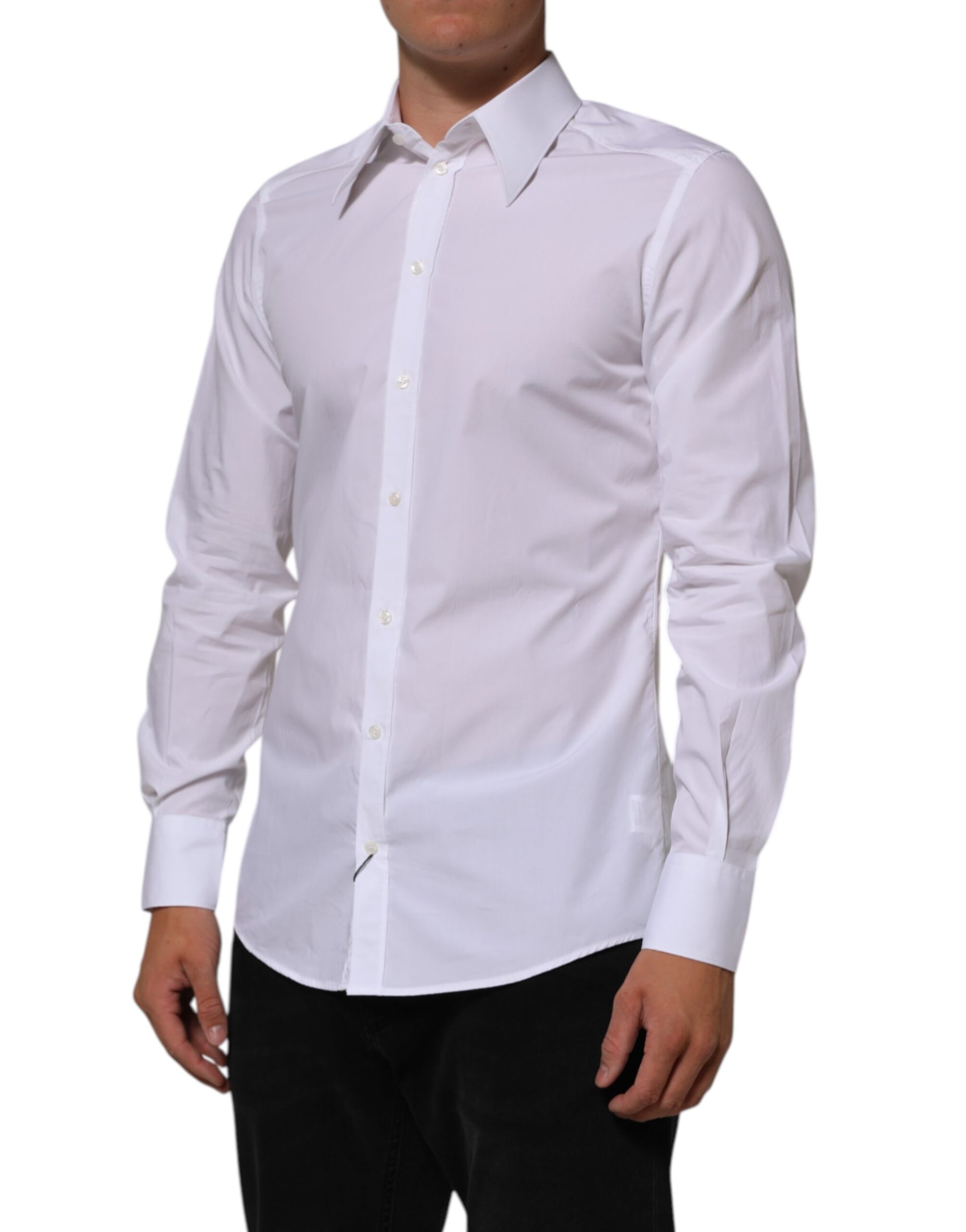 Dolce & Gabbana White Dress Shirt for Men detail view