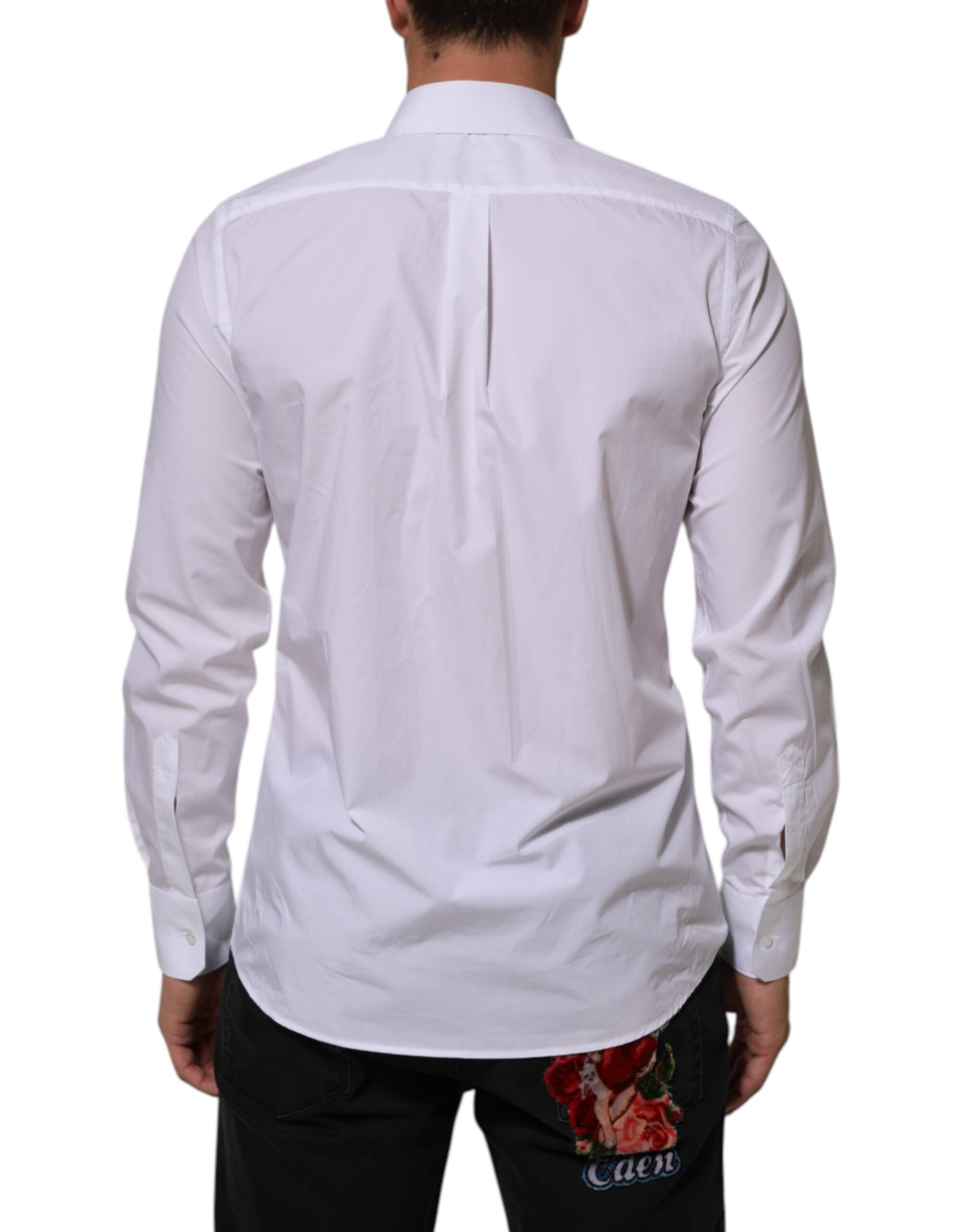 Dolce & Gabbana White Dress Shirt for Men side view