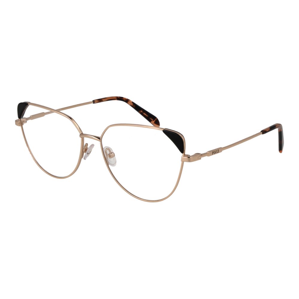 Emilio Pucci Gold Glasses Frames for Women