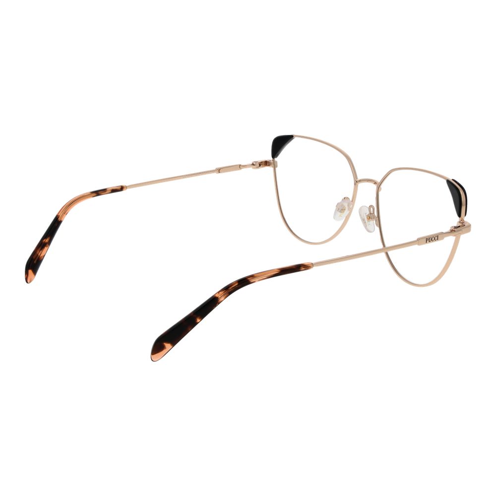 Emilio Pucci Gold Glasses Frames for Women detail view