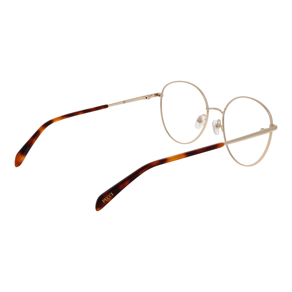 Emilio Pucci Gold Glasses Frames for Women detail view