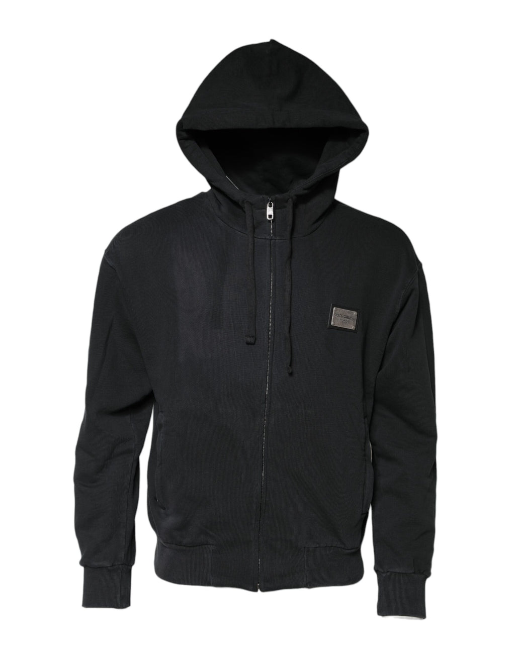 Sweat à capuche zippé noir Dolce & Gabbana avec logo