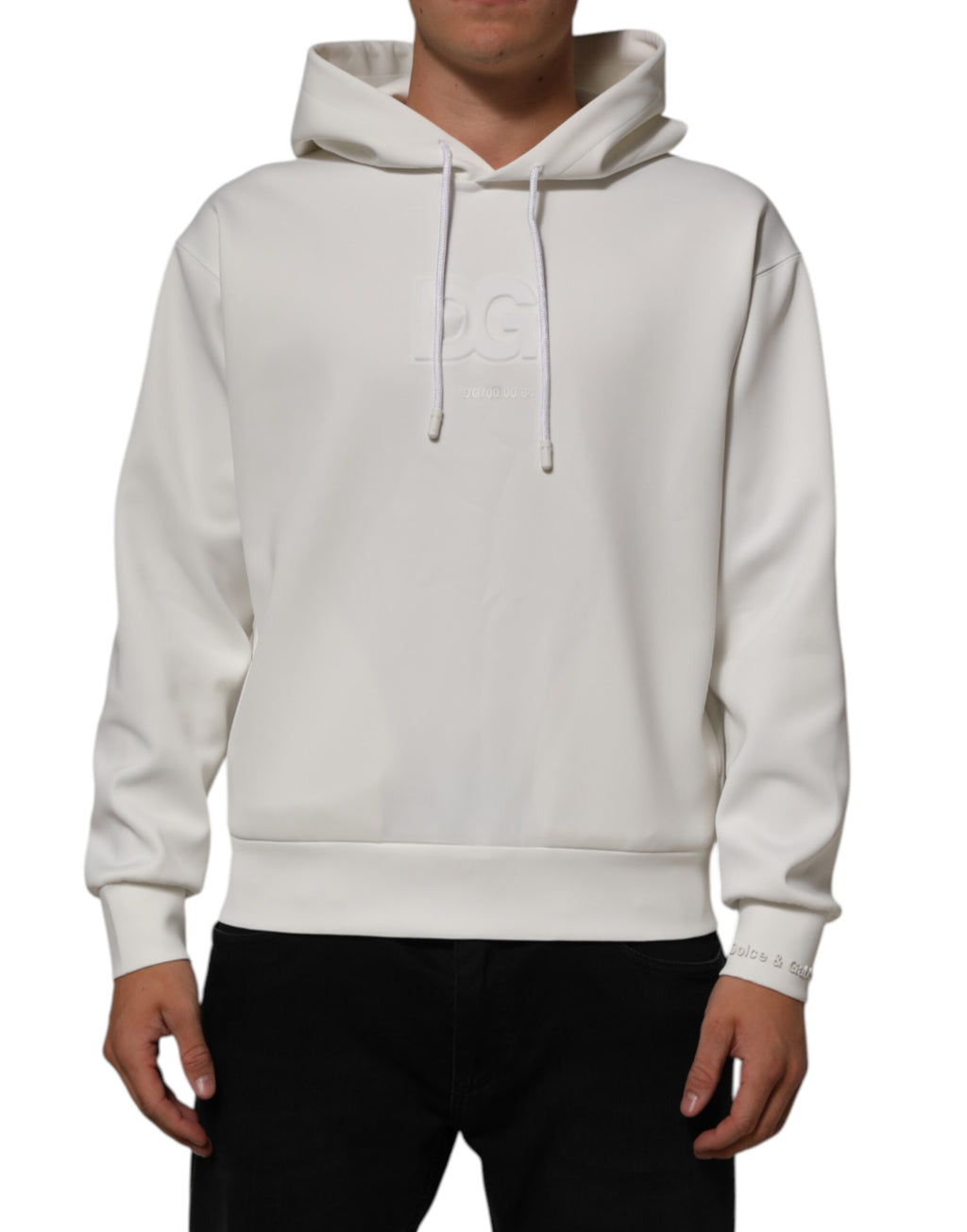 Dolce & Gabbana White Hoodie for Men