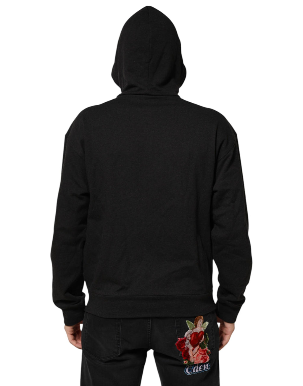Dolce & Gabbana Black Hoodie for Men side view