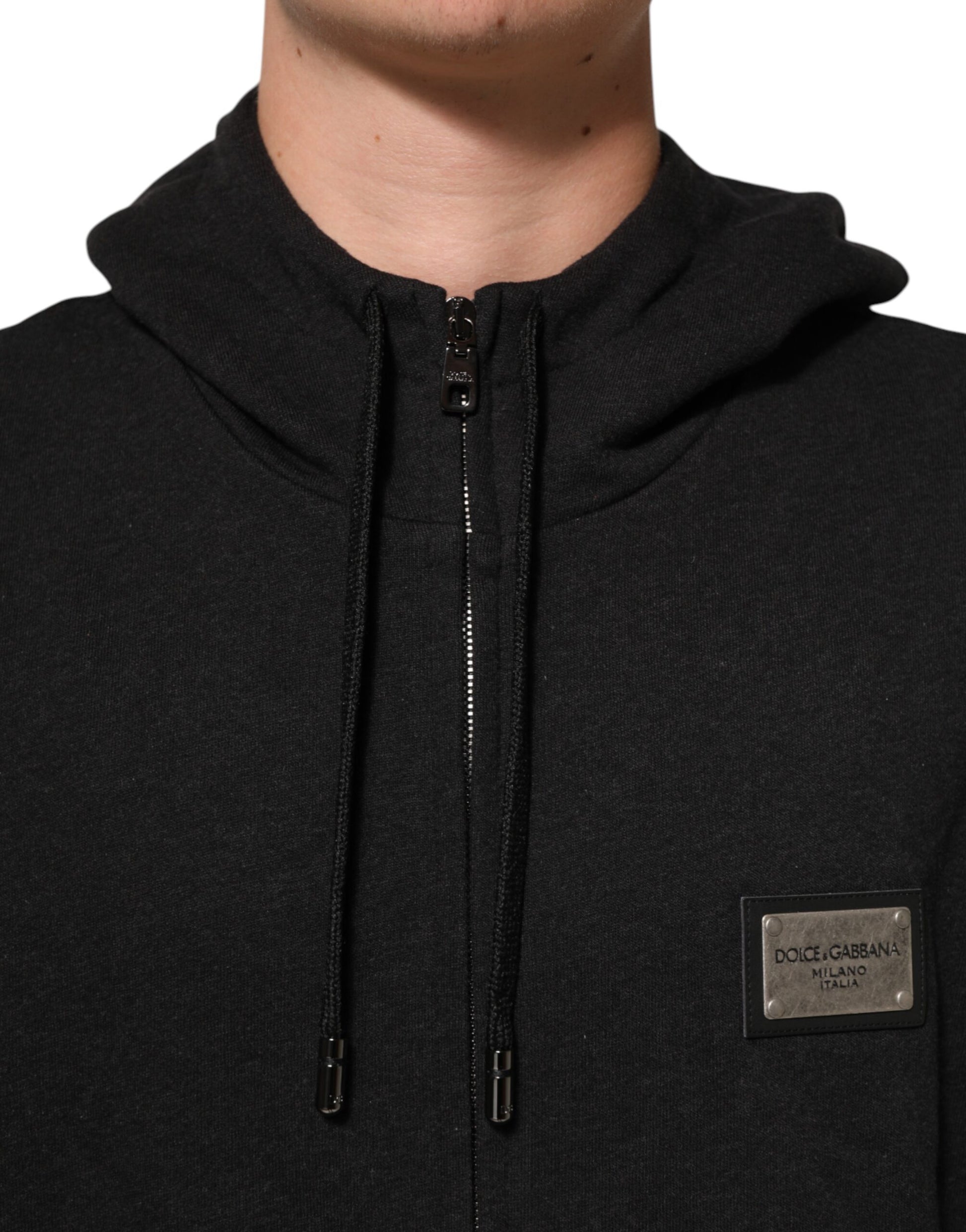 Dolce & Gabbana Black Hoodie for Men additional view
