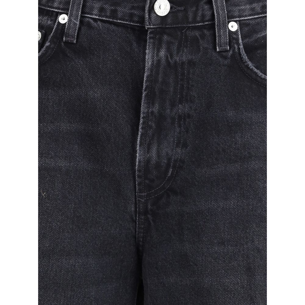 Citizens of Humanity Black Recycled Cotton High-Waisted Jean