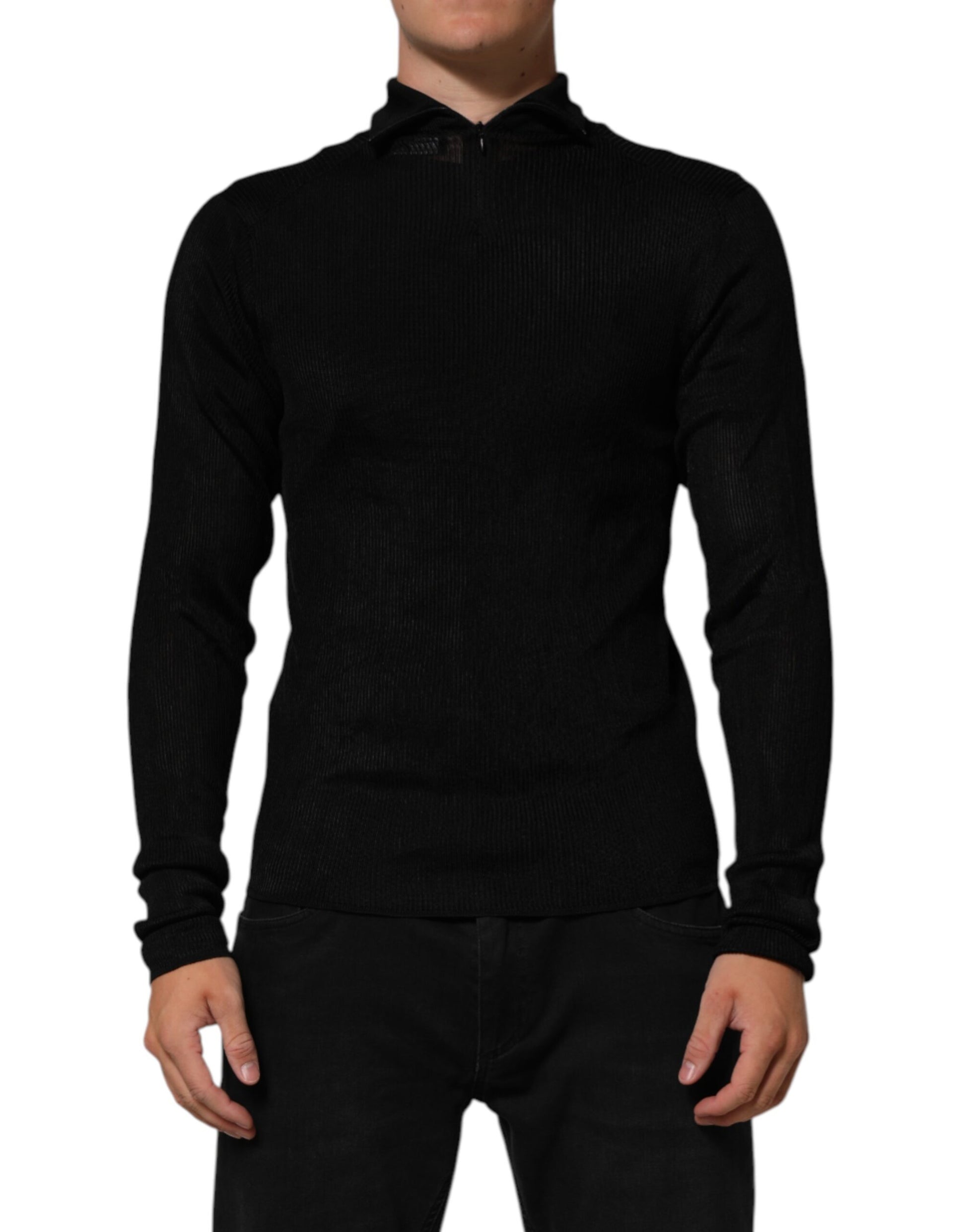Dolce & Gabbana Black Long Sleeve T-Shirt for Men alternate view