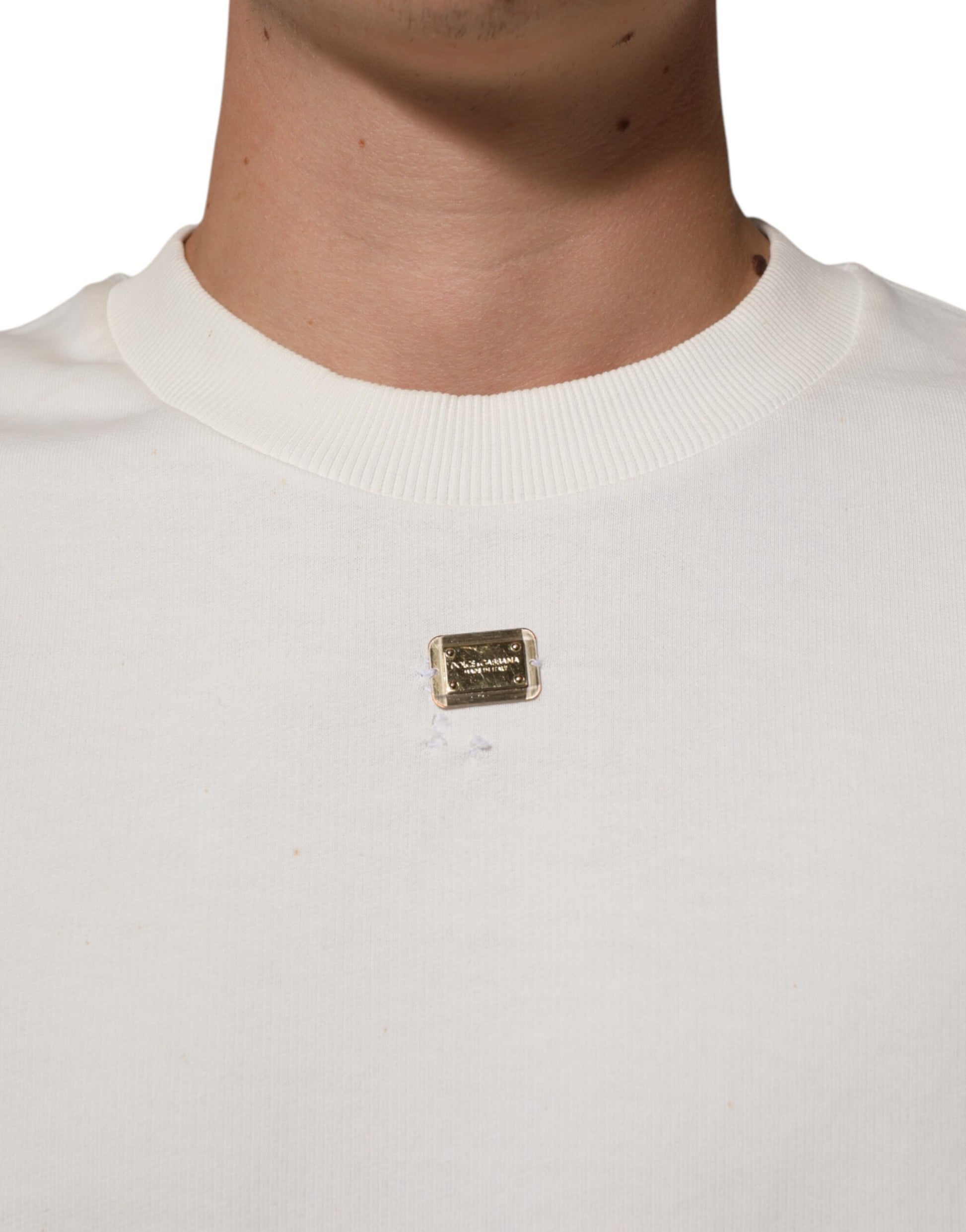Dolce & Gabbana White Long Sleeve T-Shirt for Men additional view