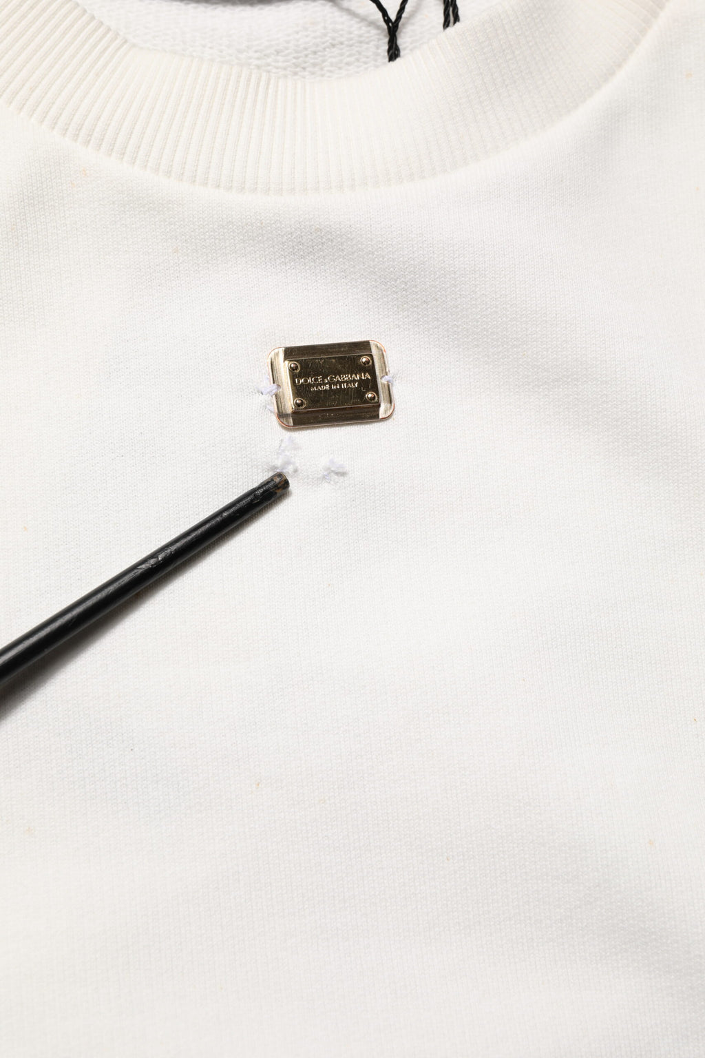 Dolce & Gabbana White Long Sleeve T-Shirt for Men additional view