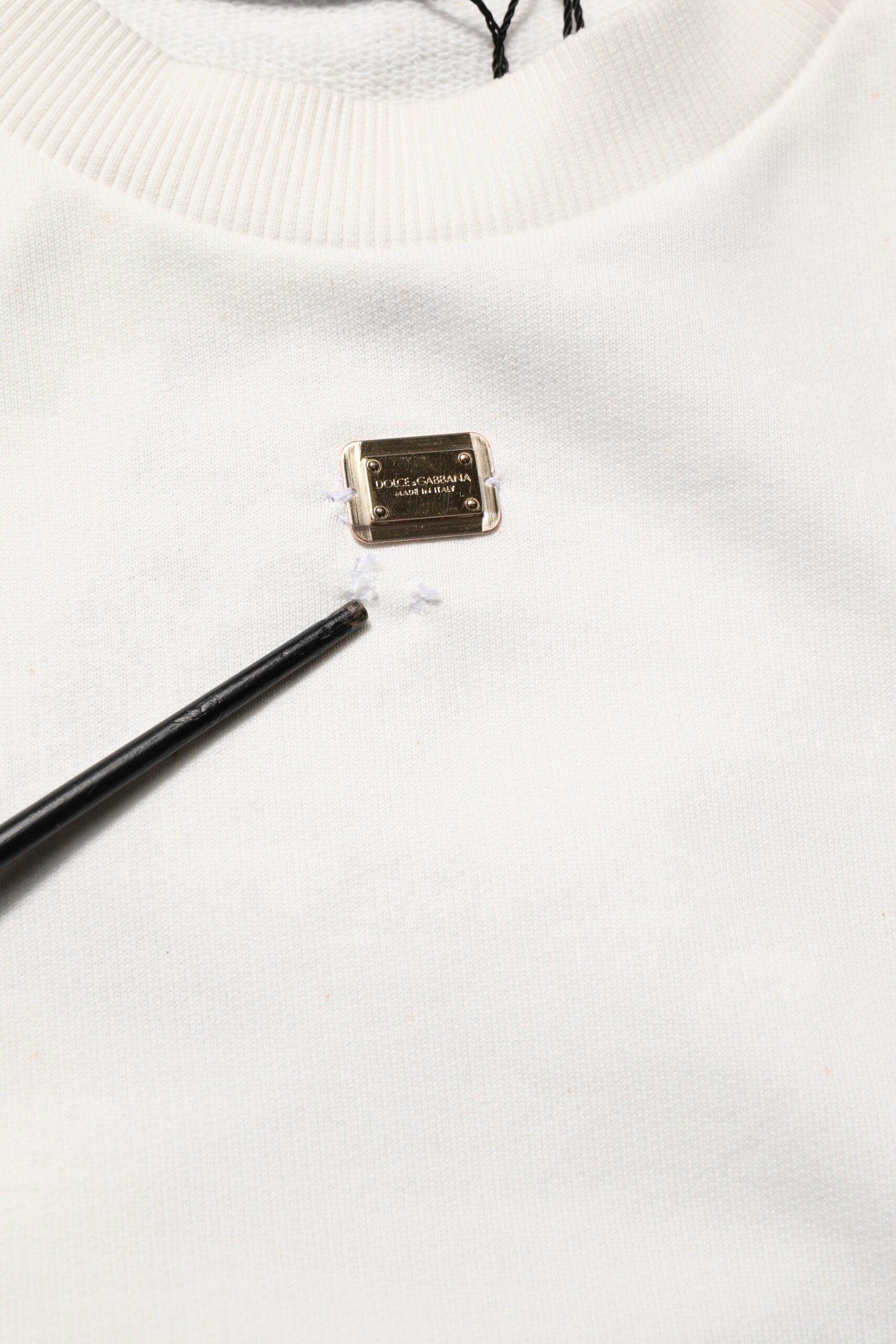Dolce & Gabbana White Long Sleeve T-Shirt for Men additional view