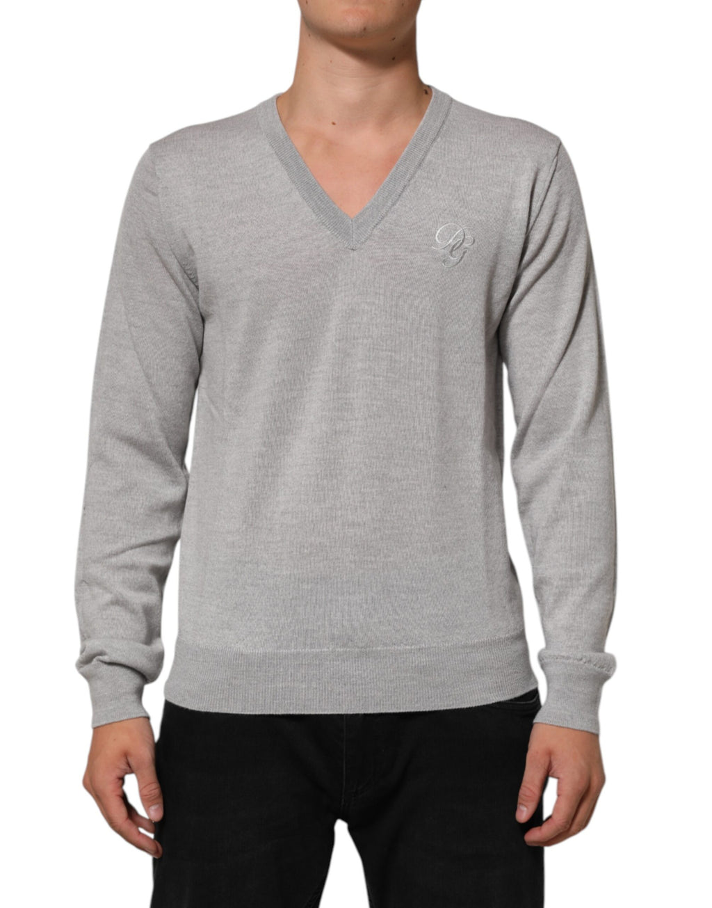 Dolce & Gabbana Grey Long Sleeve T-Shirt for Men
