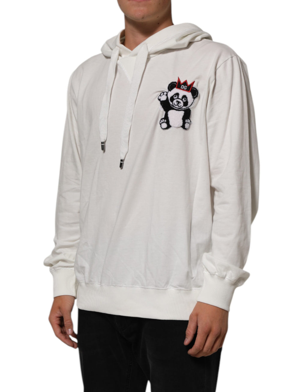 Dolce & Gabbana White Hoodie for Men detail view