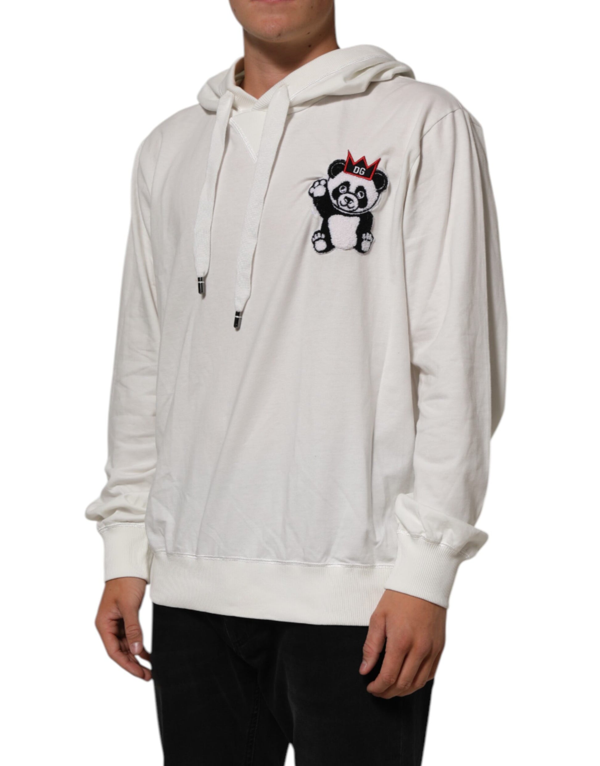 Dolce & Gabbana White Hoodie for Men detail view