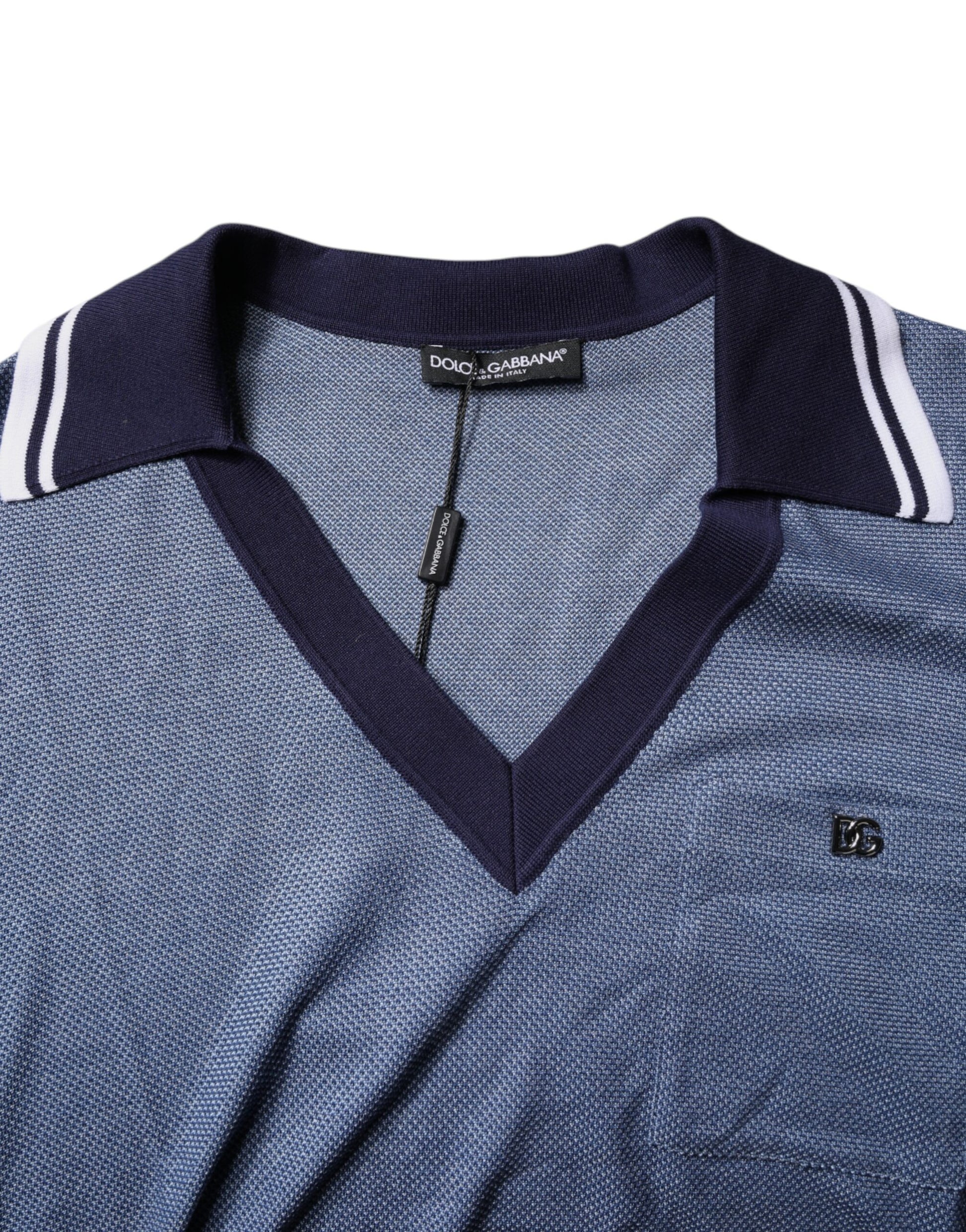 Dolce & Gabbana Blue Polo Shirt for Men additional view
