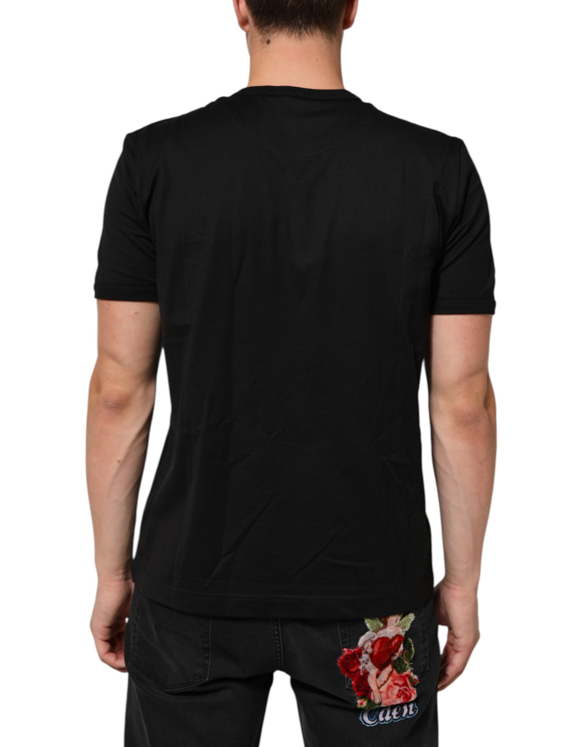Dolce & Gabbana Black Shortsleeve for Men side view
