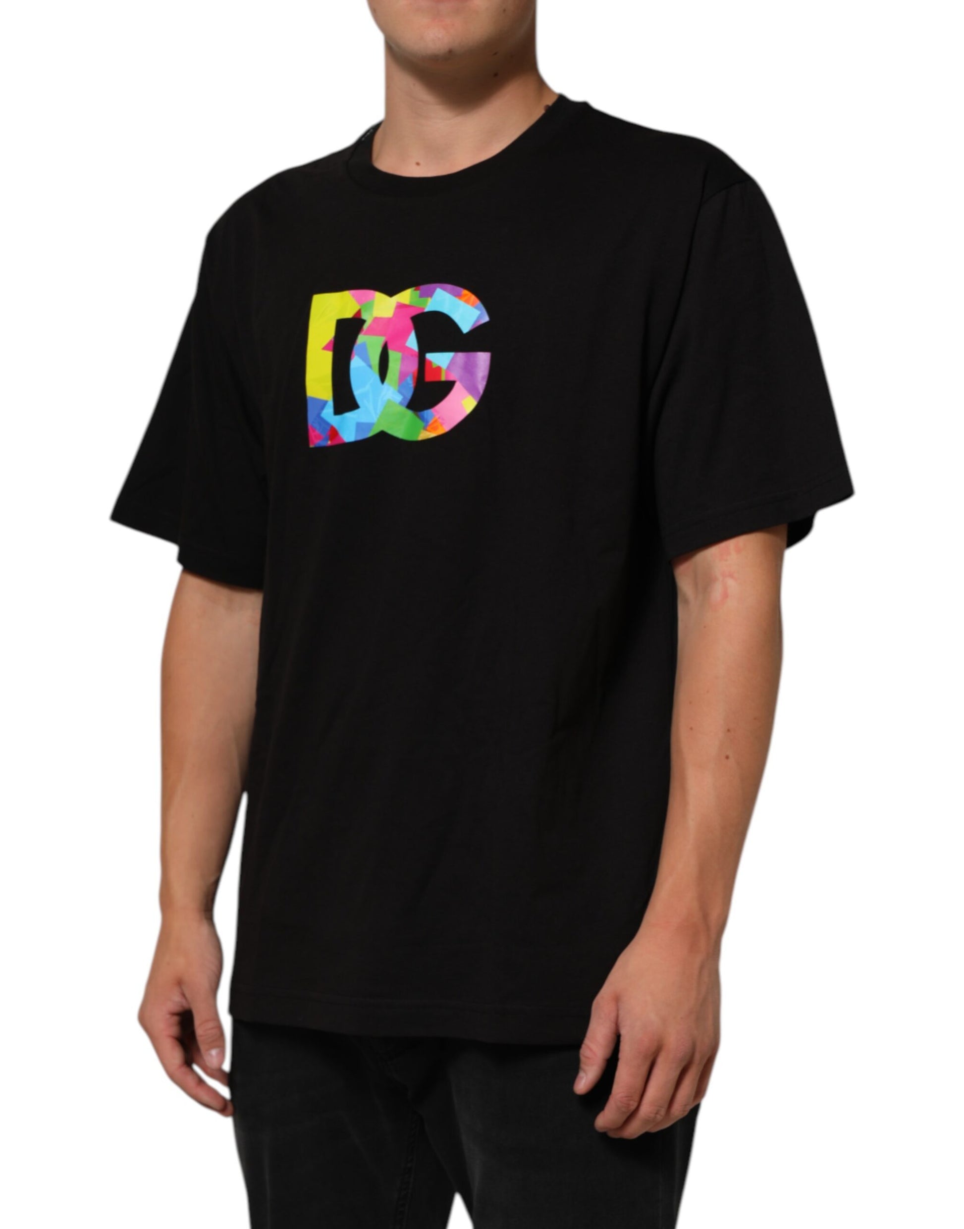 Dolce & Gabbana Black Short-Sleeve Shirt for Men detail view