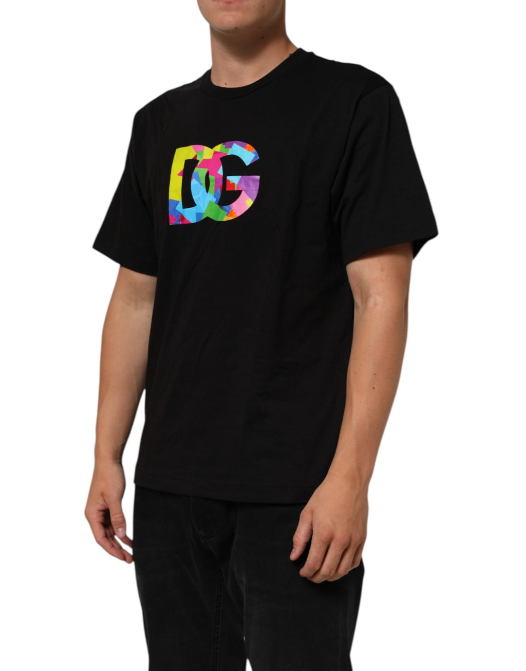 Dolce & Gabbana Black Short-Sleeve Shirt for Men detail view