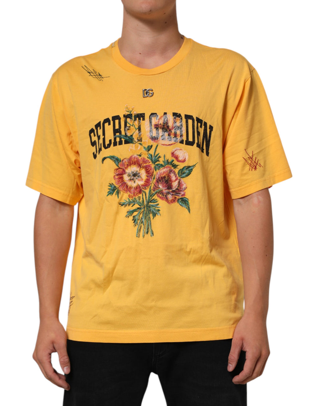 Dolce & Gabbana Yellow Short-Sleeve Shirt for Men
