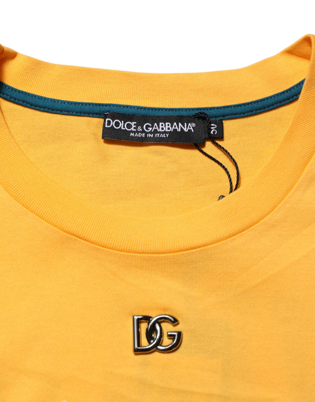 Dolce & Gabbana Yellow Short-Sleeve Shirt for Men additional view